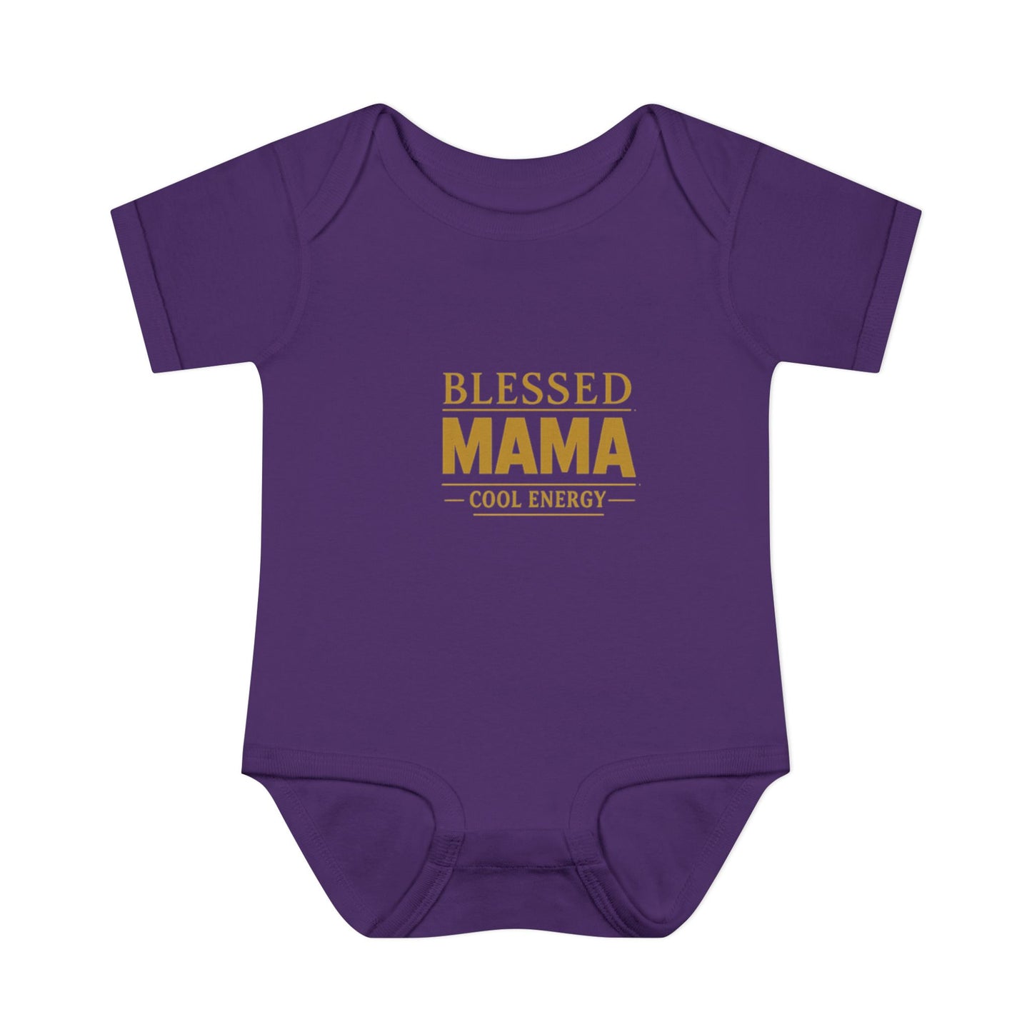 Blessed Mama Infant Rib Bodysuit — "Blessed Mama Cool Energy" Baby Onesie