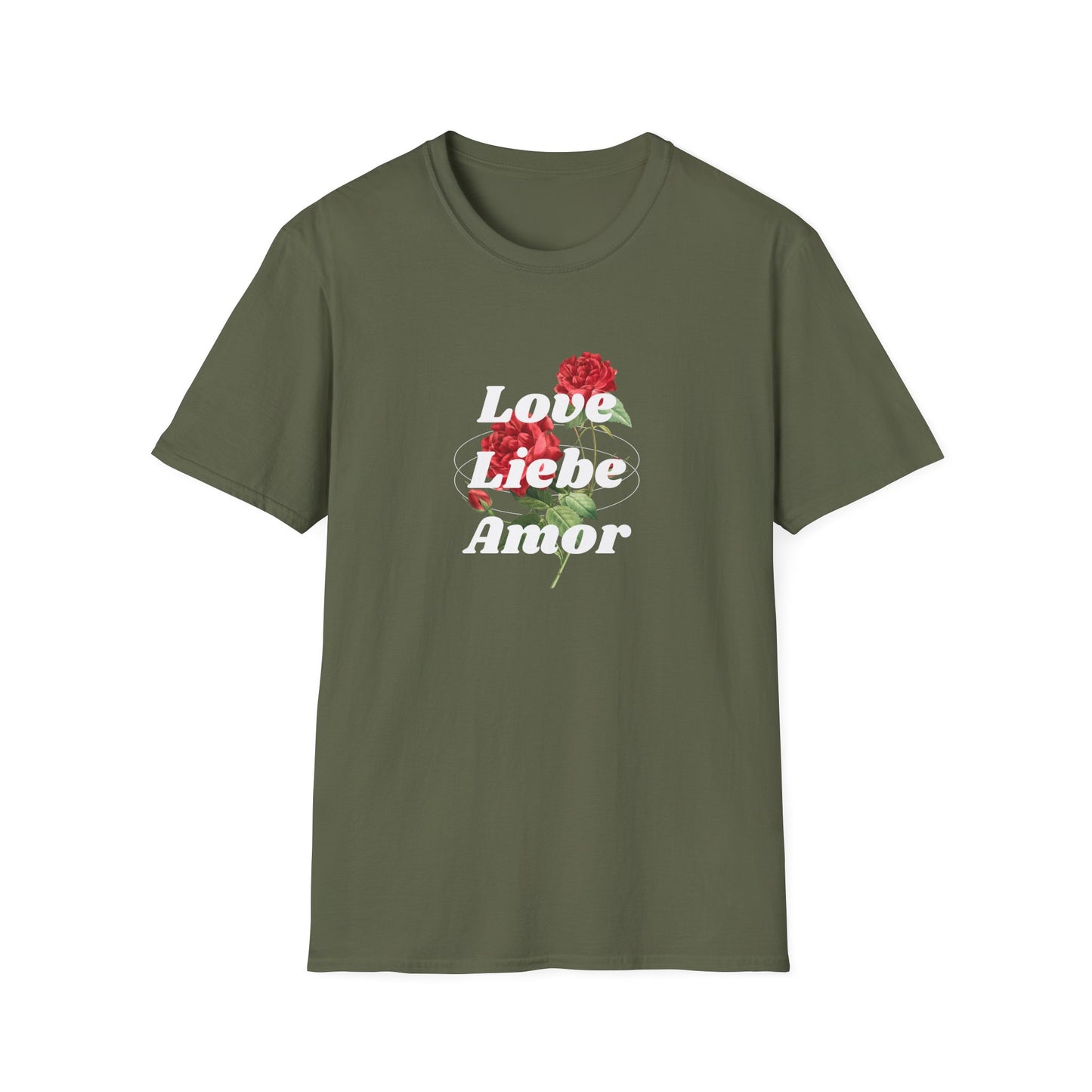 LOVE LIEBE AMOR T-Shirt — Trilingual Love Graphic Tee