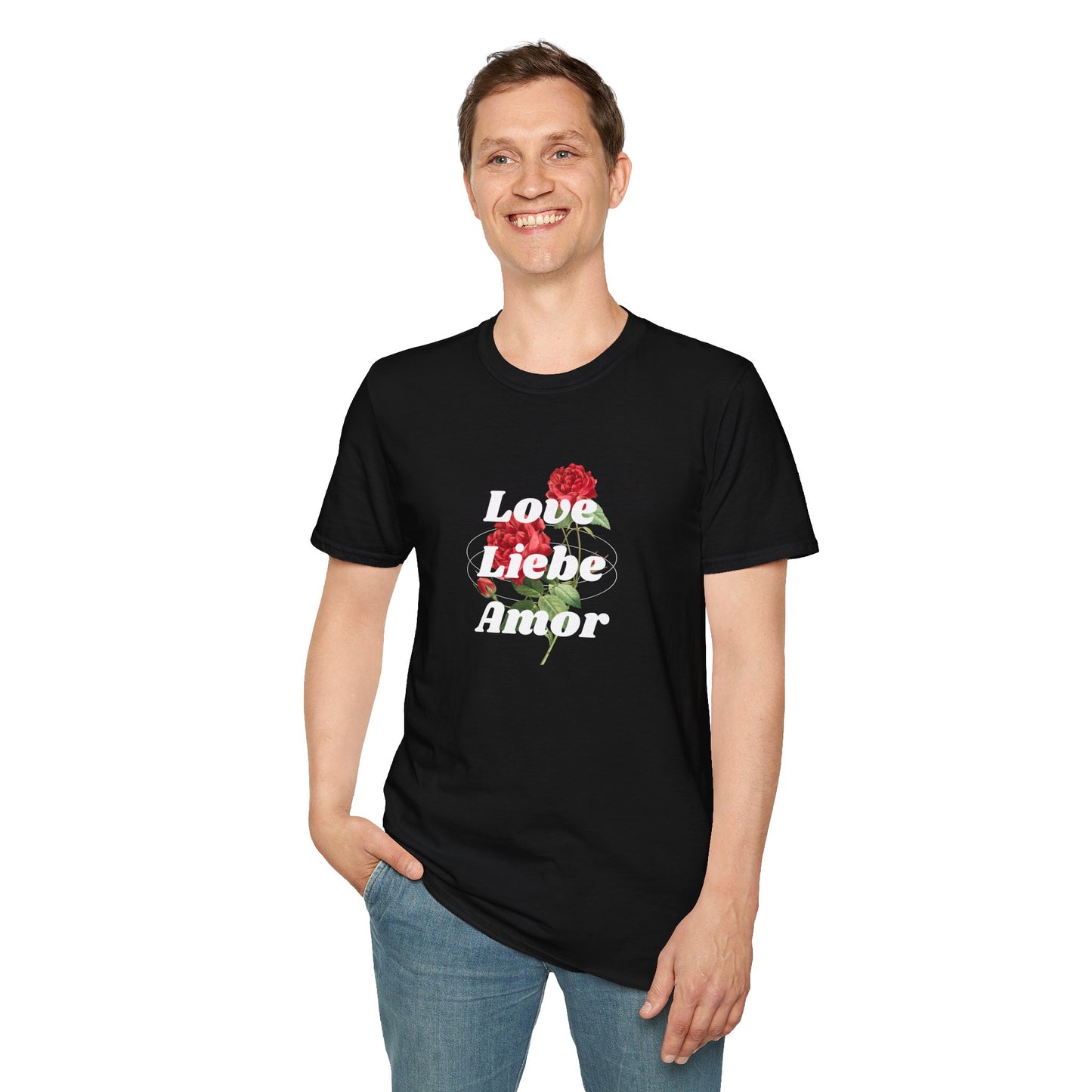 LOVE LIEBE AMOR T-Shirt — Trilingual Love Graphic Tee
