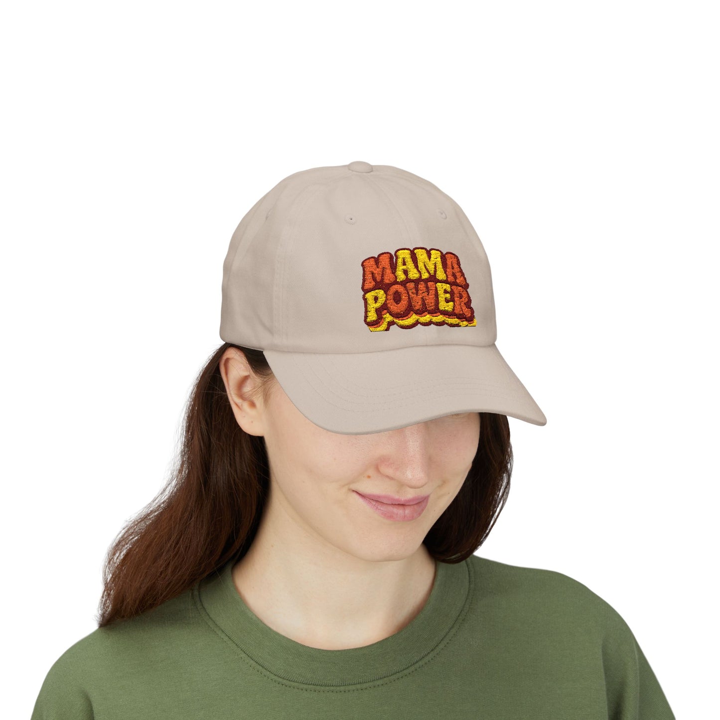 MAMA POWER Classic Dad Cap — Embroidered Baseball Hat for Moms