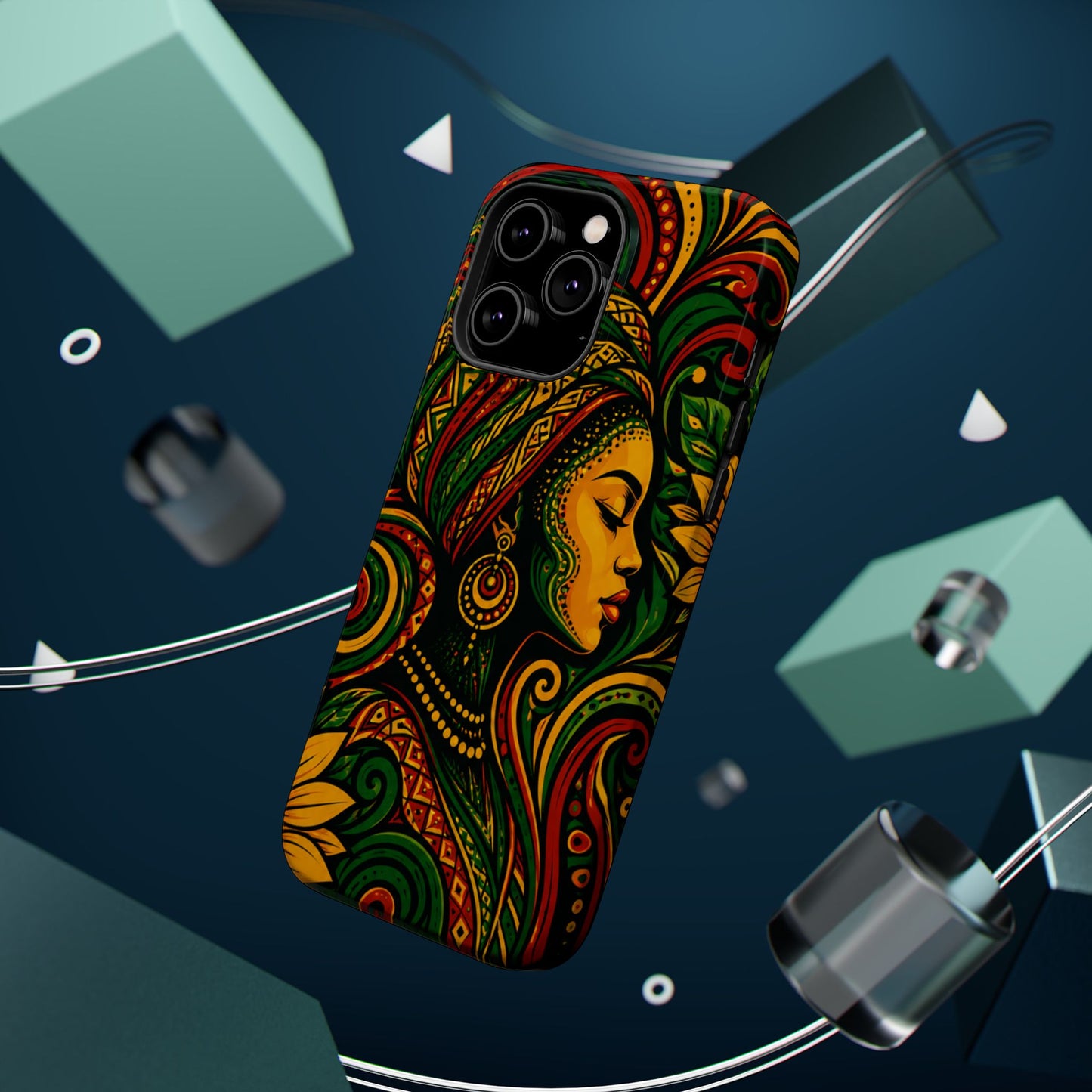 Afrocentric Rasta Woman Magnetic Impact-Resistant Phone Case