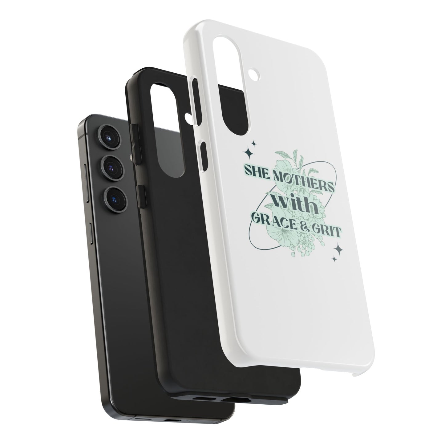 She Mothers With Grace And Grit – Phone Case