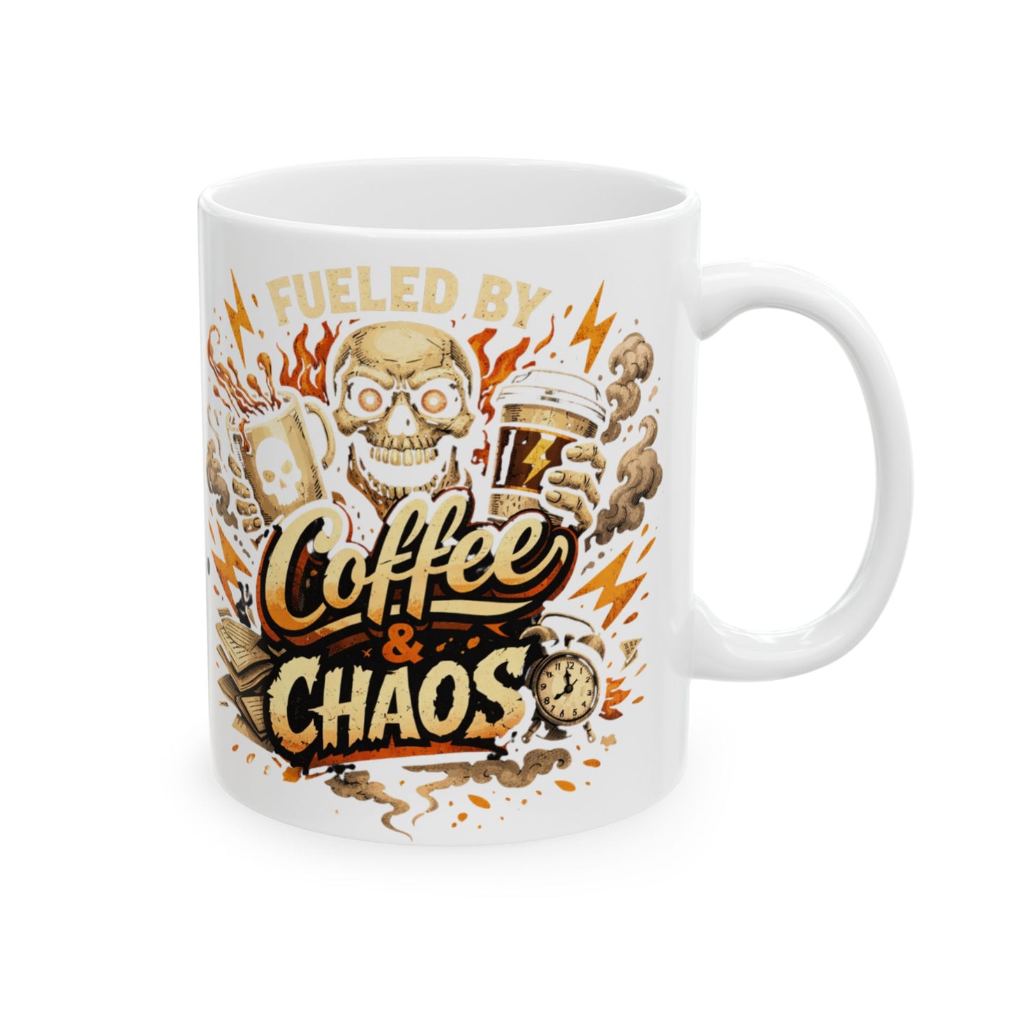 Fueled by Coffee and Chaos Mug