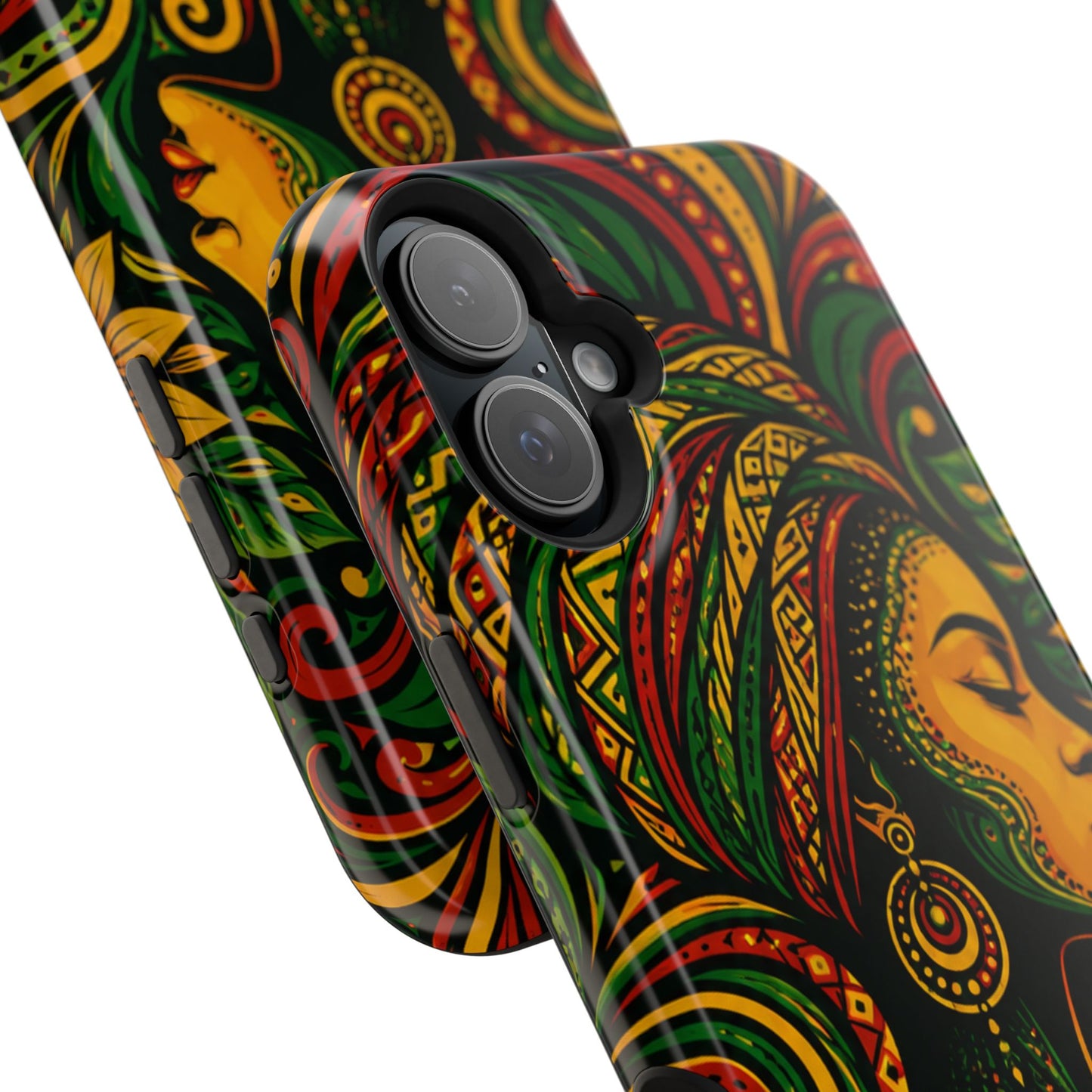 Afrocentric Rasta Woman Magnetic Impact-Resistant Phone Case