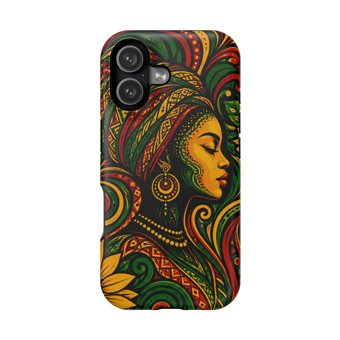 Afrocentric Rasta Woman Magnetic Impact-Resistant Phone Case
