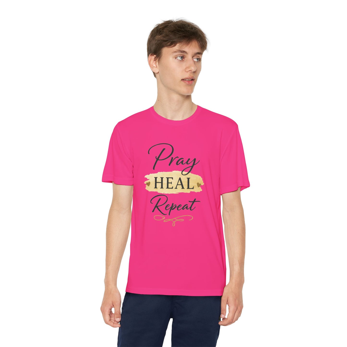 Beten Heilen Wiederholen T-Shirt für Jugendliche