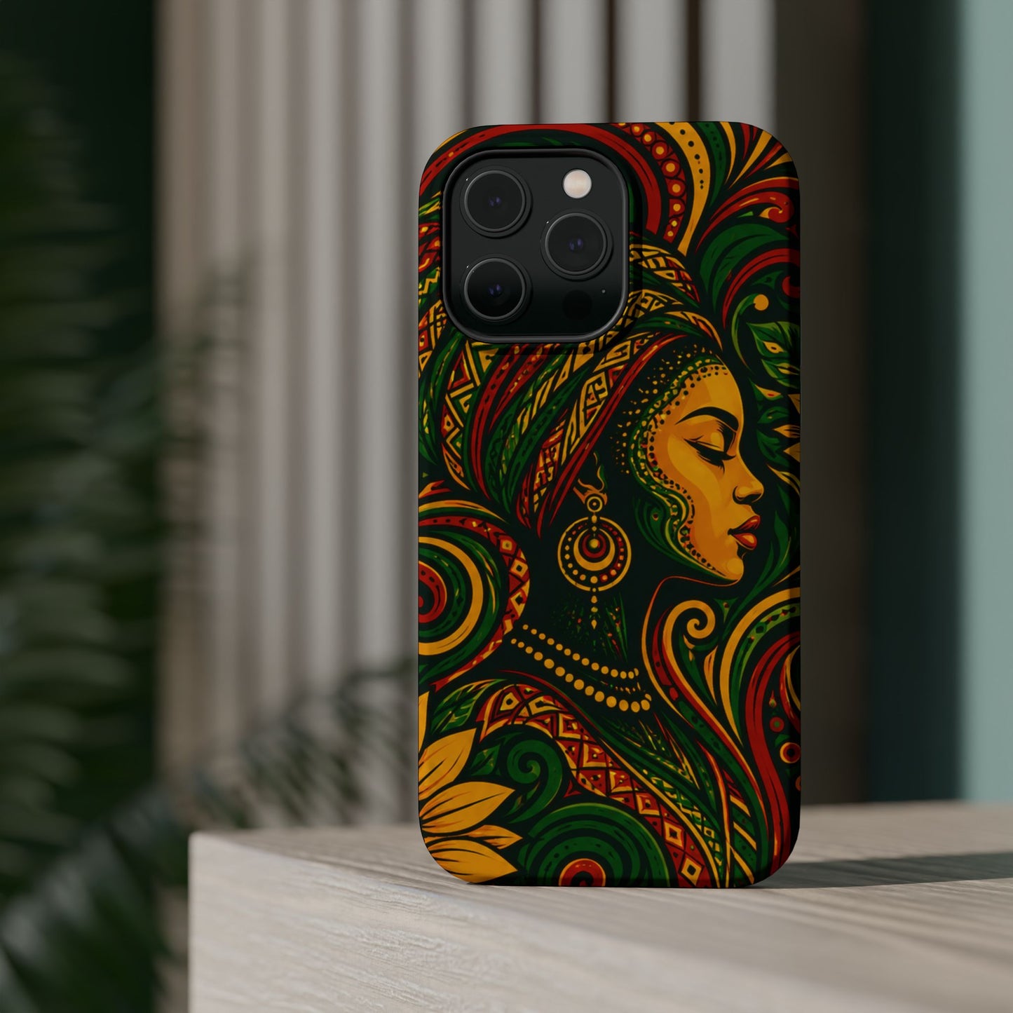 Afrocentric Rasta Woman Magnetic Impact-Resistant Phone Case