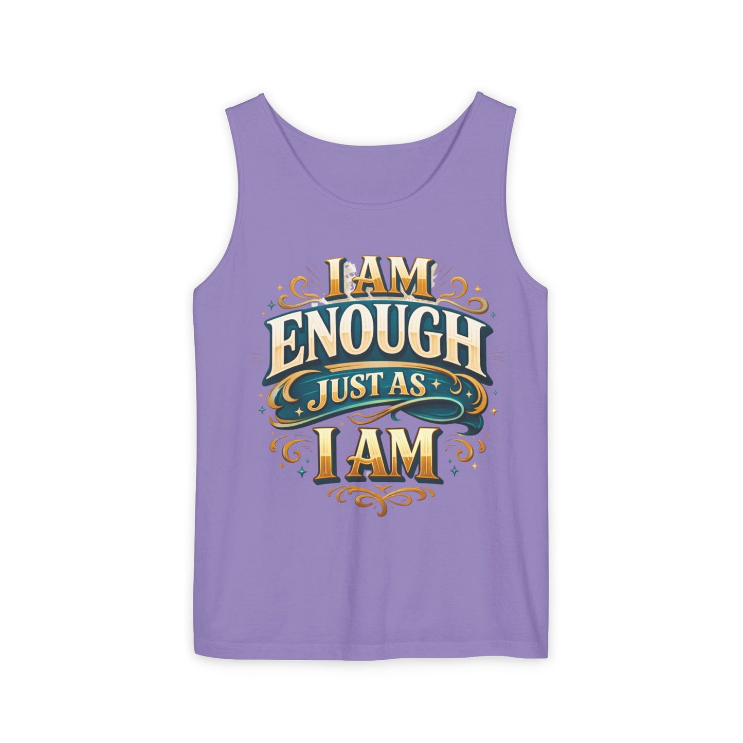 I Am Enough Graphic Tank Top – Inspirational Self-Love Motivational Design