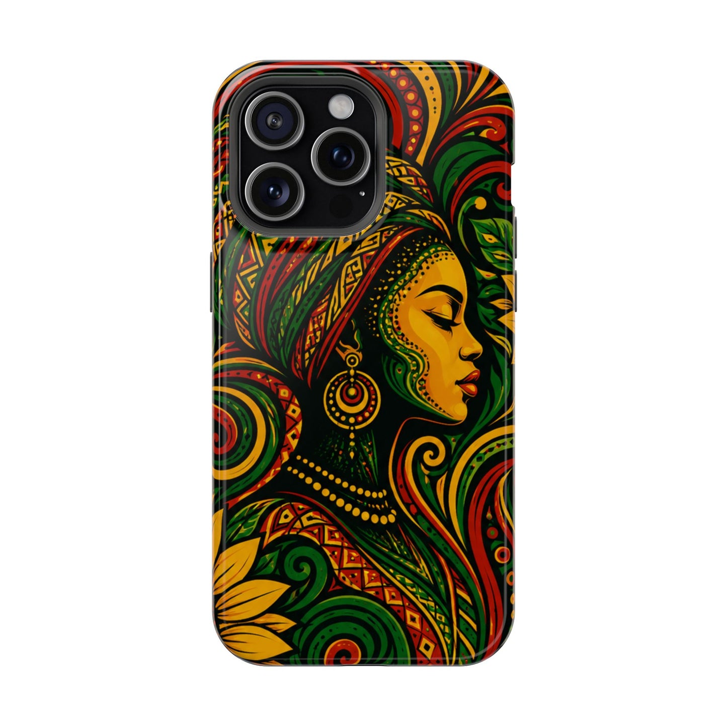 Afrocentric Rasta Woman Magnetic Impact-Resistant Phone Case