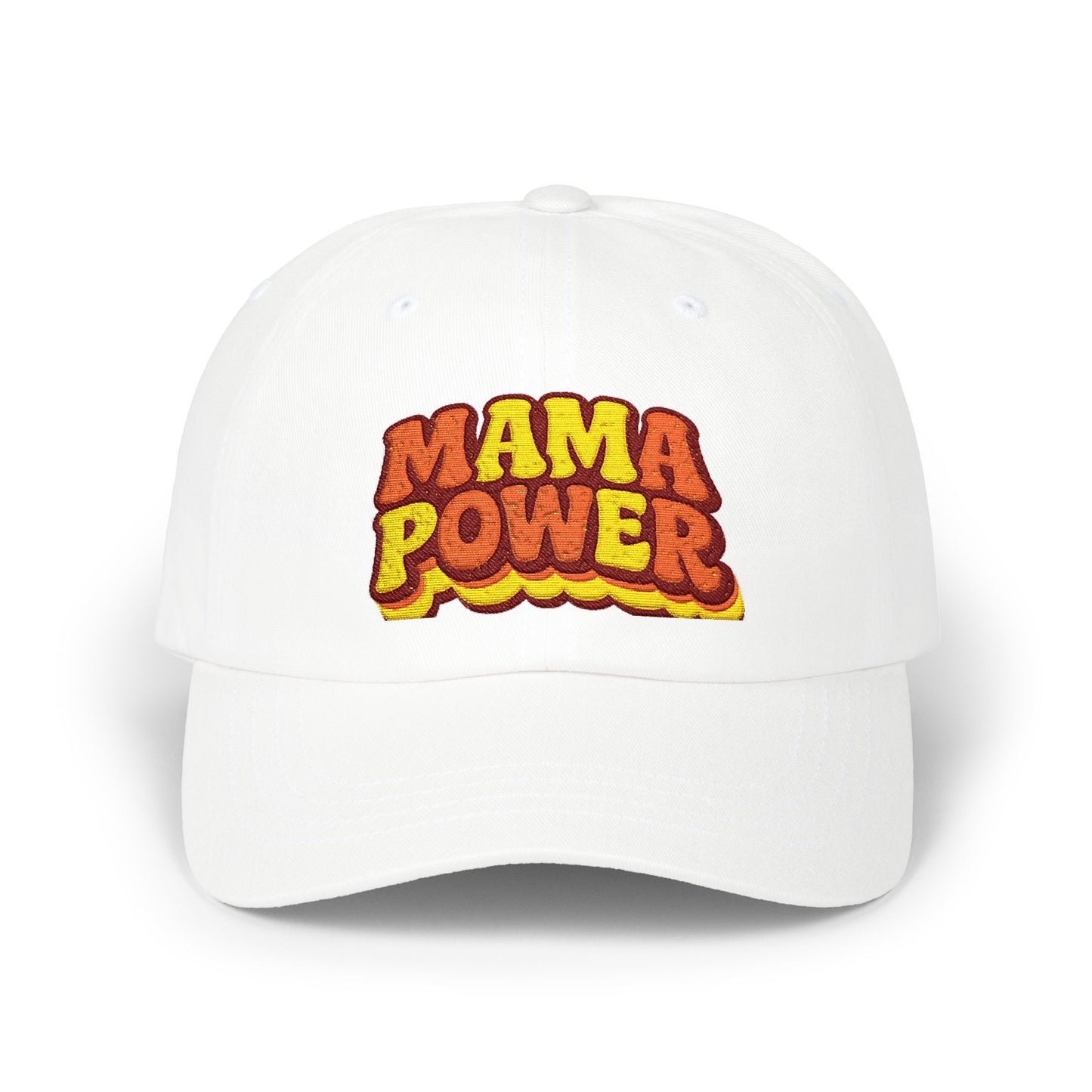 MAMA POWER Classic Dad Cap — Embroidered Baseball Hat for Moms