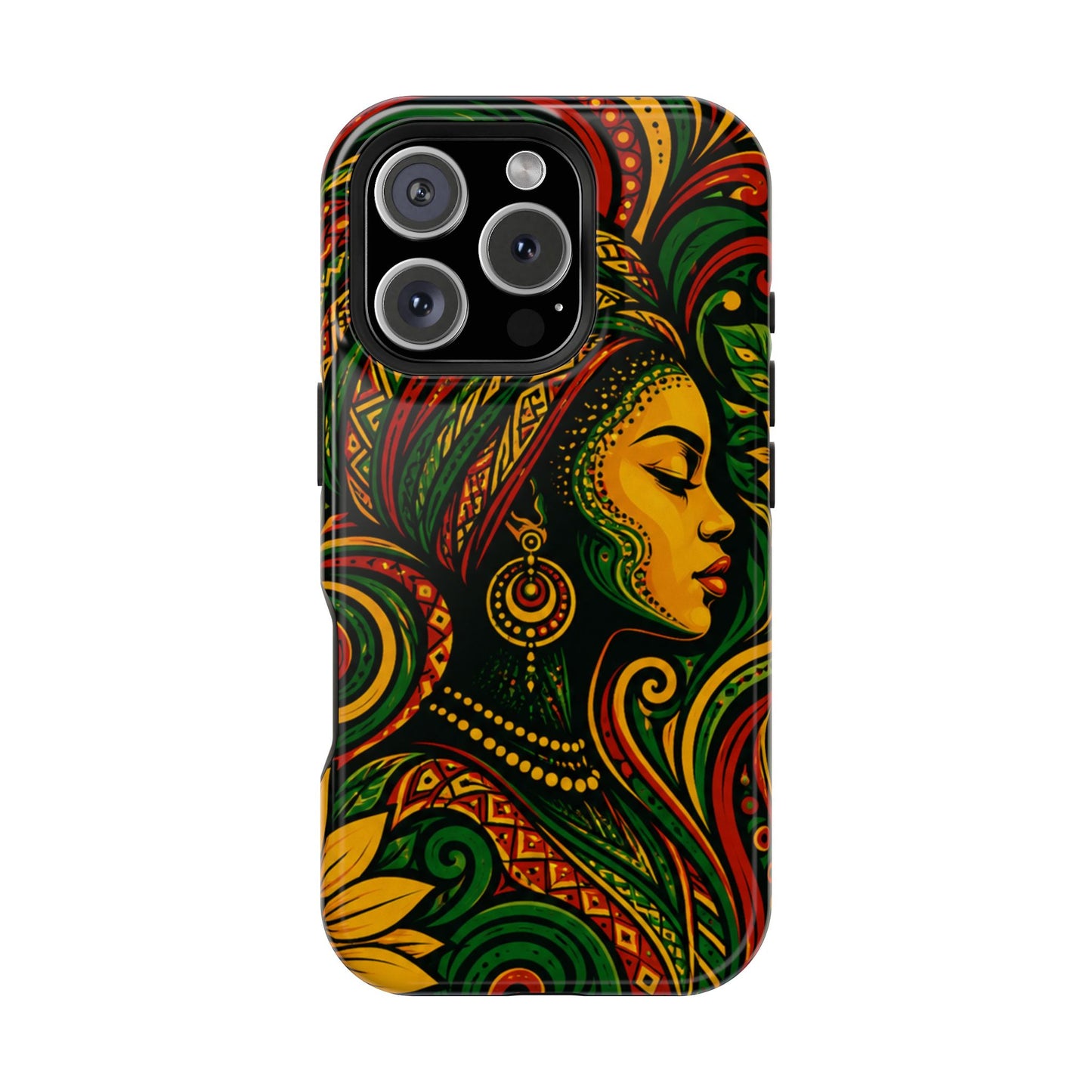 Afrocentric Rasta Woman Magnetic Impact-Resistant Phone Case