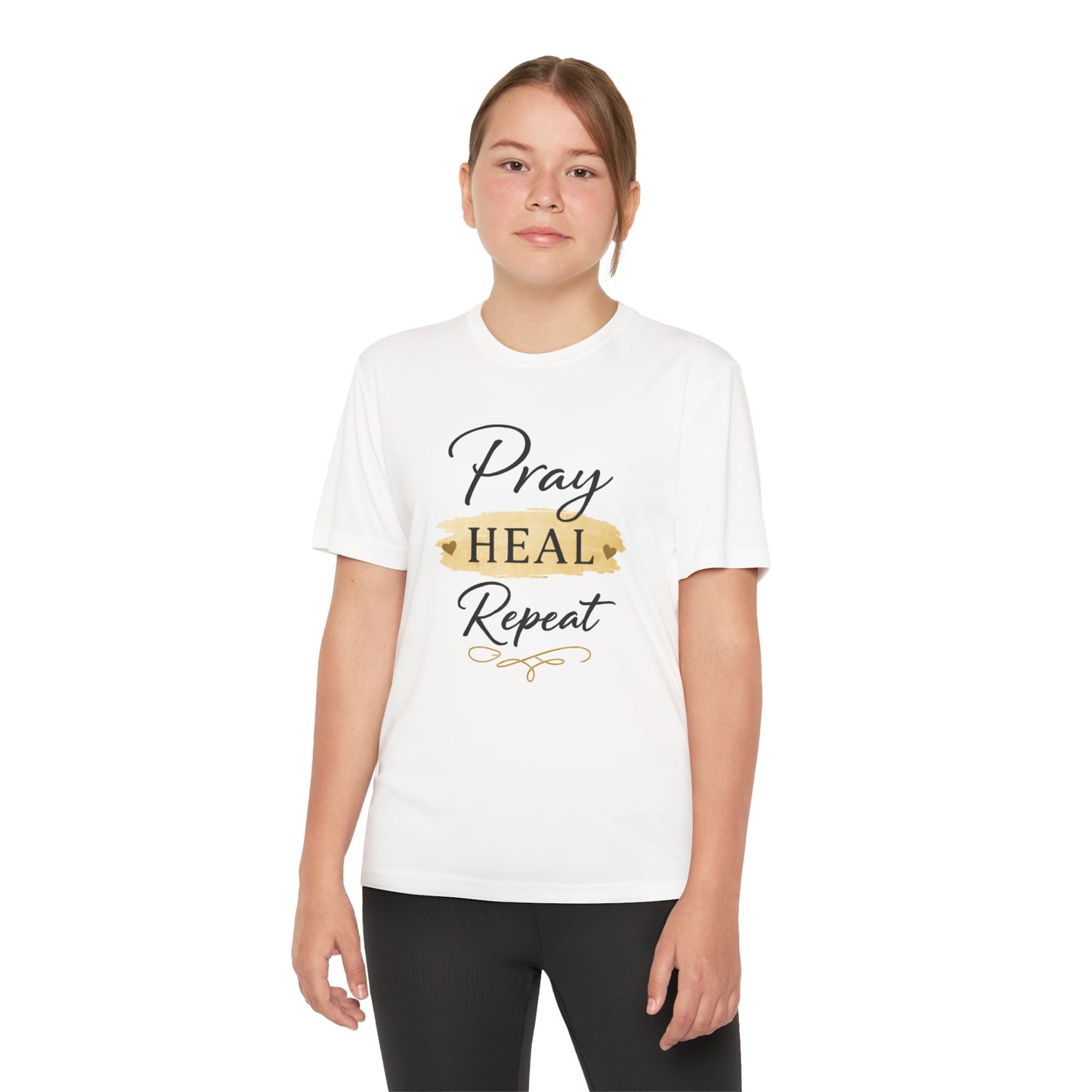 Beten Heilen Wiederholen T-Shirt für Jugendliche