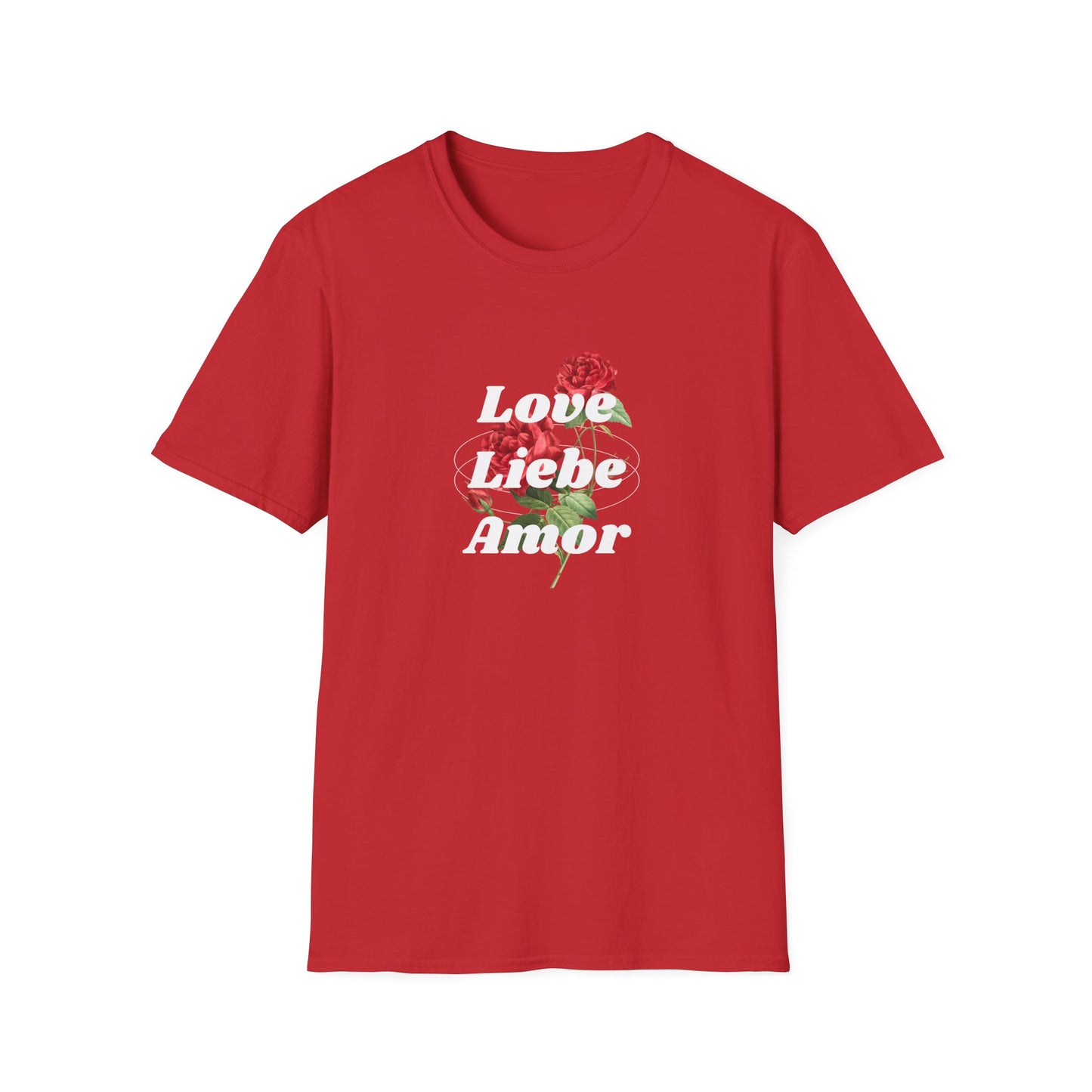 LOVE LIEBE AMOR T-Shirt — Trilingual Love Graphic Tee