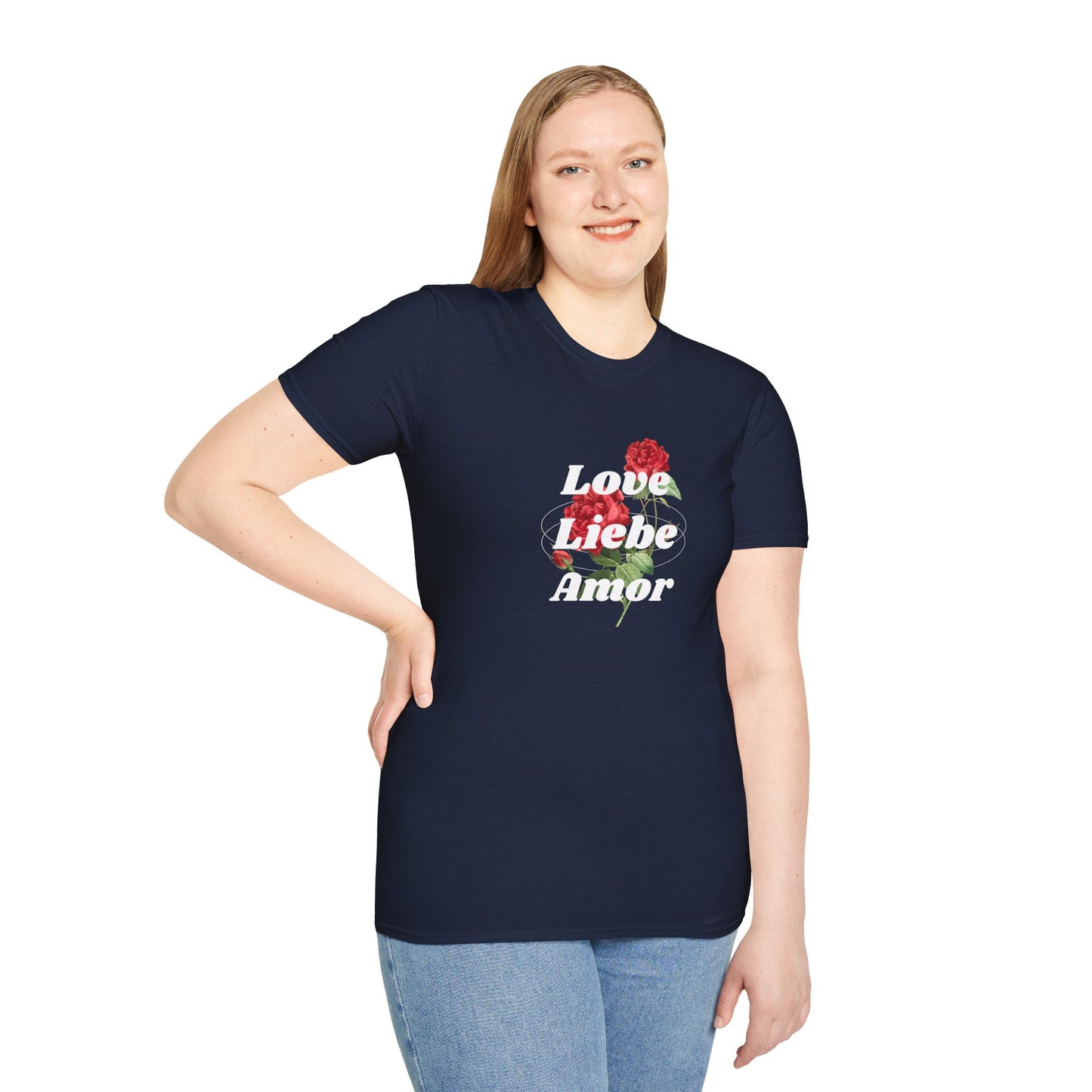 LOVE LIEBE AMOR T-Shirt — Trilingual Love Graphic Tee