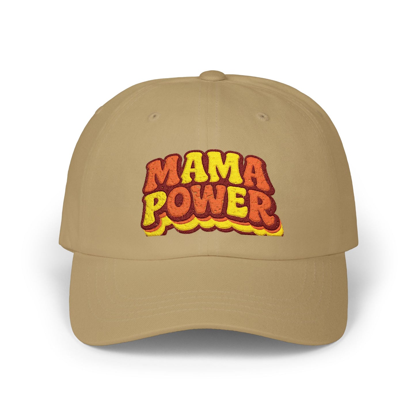 MAMA POWER Classic Dad Cap — Embroidered Baseball Hat for Moms