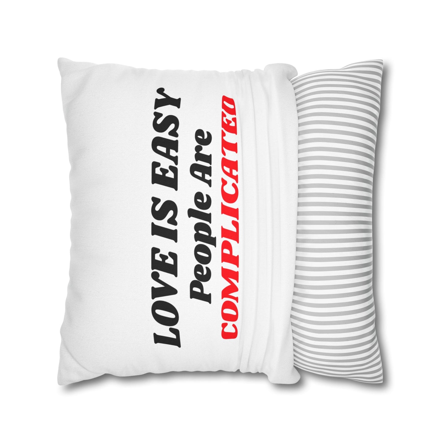 Spun Polyester Square Pillowcase