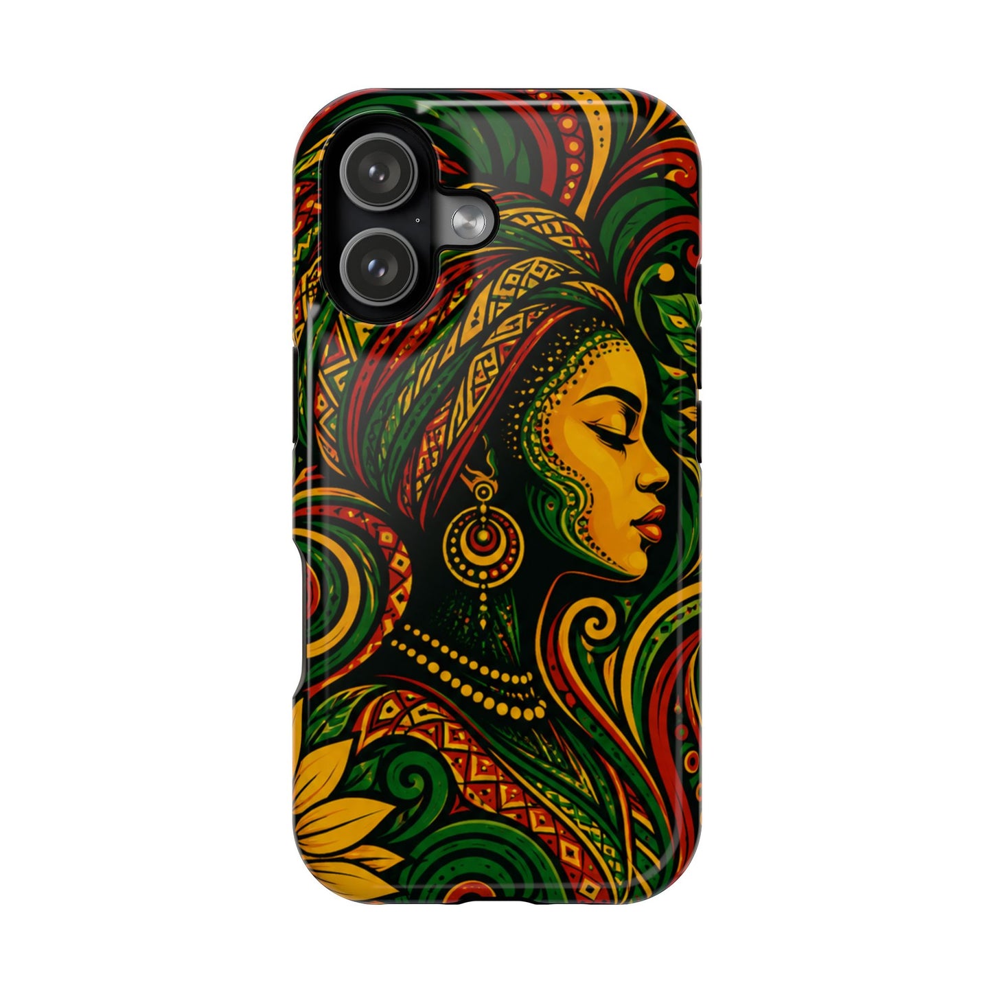 Afrocentric Rasta Woman Magnetic Impact-Resistant Phone Case