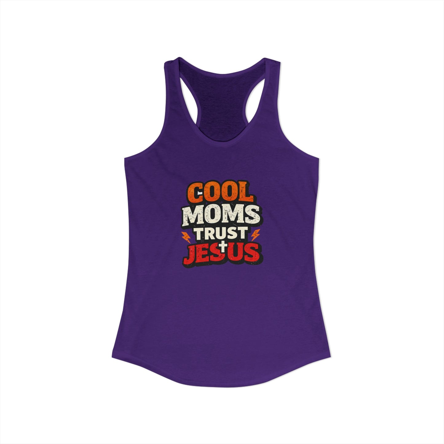 Cool Mums Trust Jesus Racerback Tank