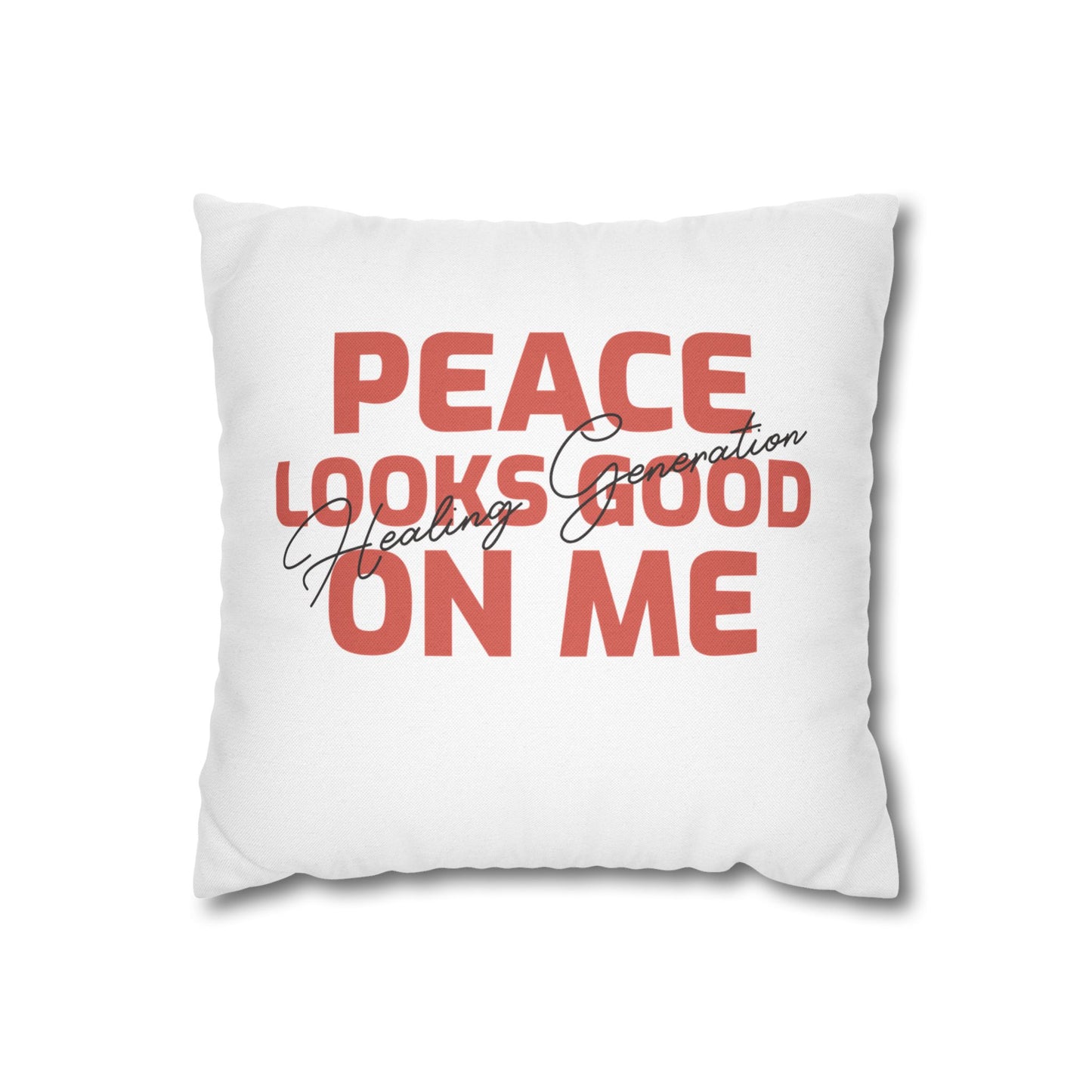 Spun Polyester Square Pillowcase