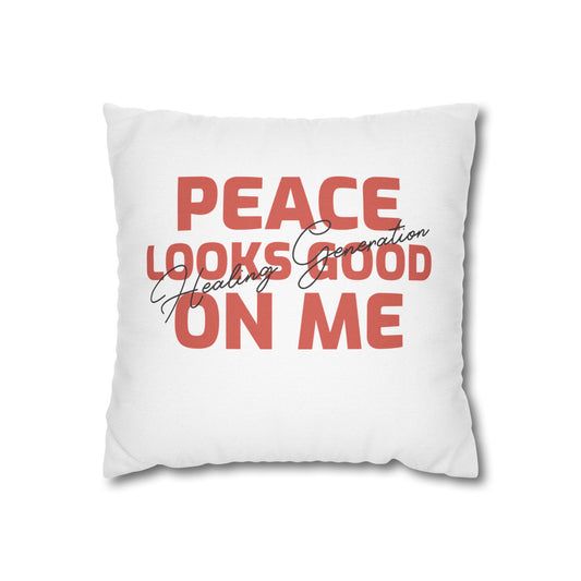 Spun Polyester Square Pillowcase