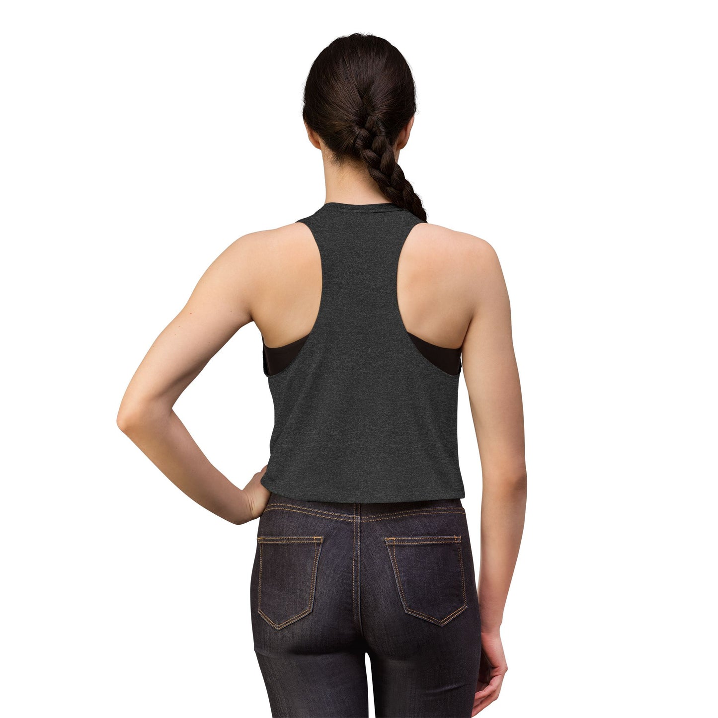 Damen Crop Top — „Kinder großzuziehen ist schwer, aber ich mach’s trotzdem“ Mama Humor