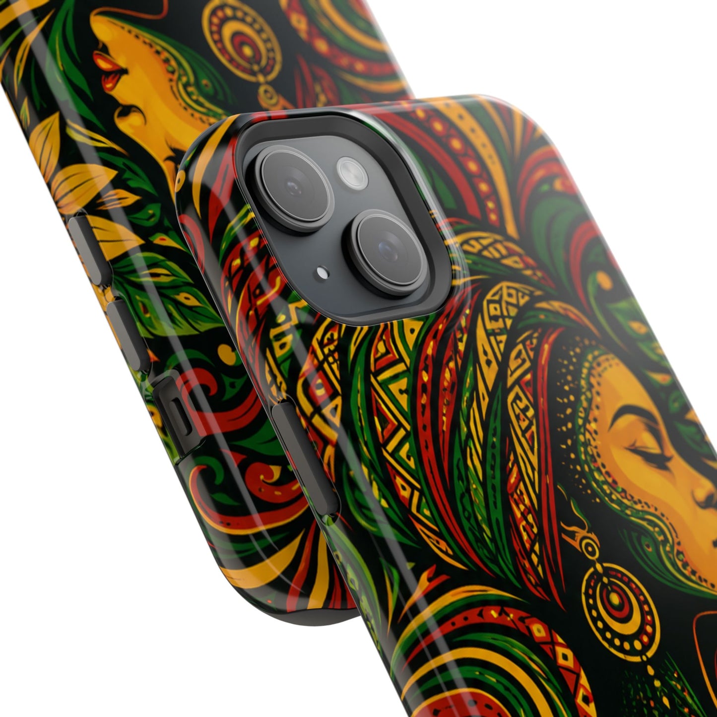 Afrocentric Rasta Woman Magnetic Impact-Resistant Phone Case