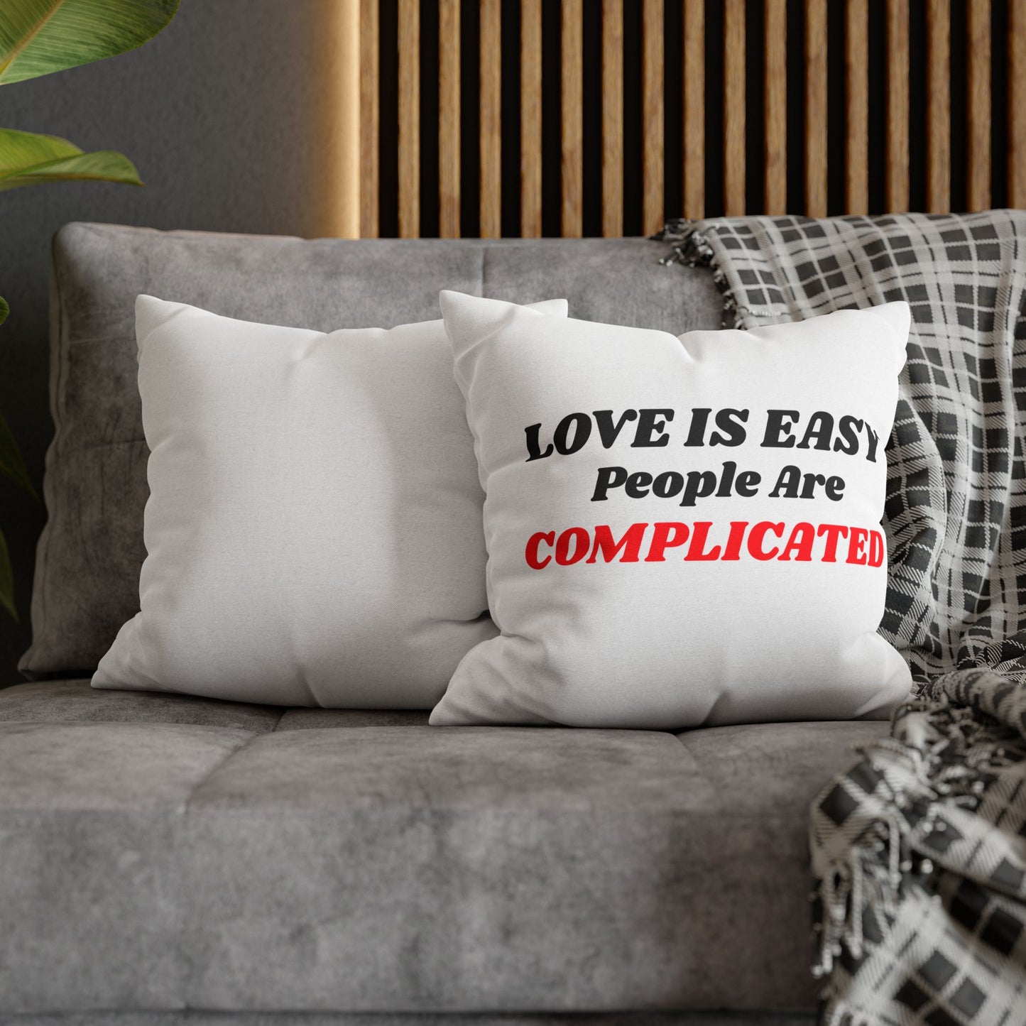 Spun Polyester Square Pillowcase