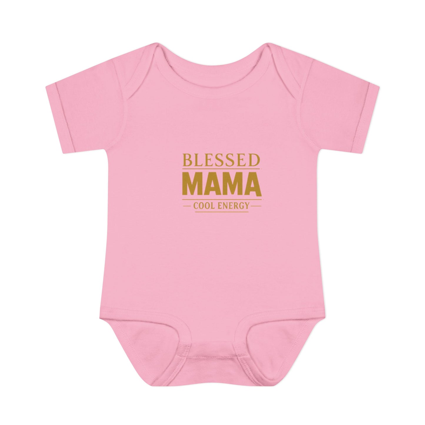 Blessed Mama Infant Rib Bodysuit — "Blessed Mama Cool Energy" Baby Onesie