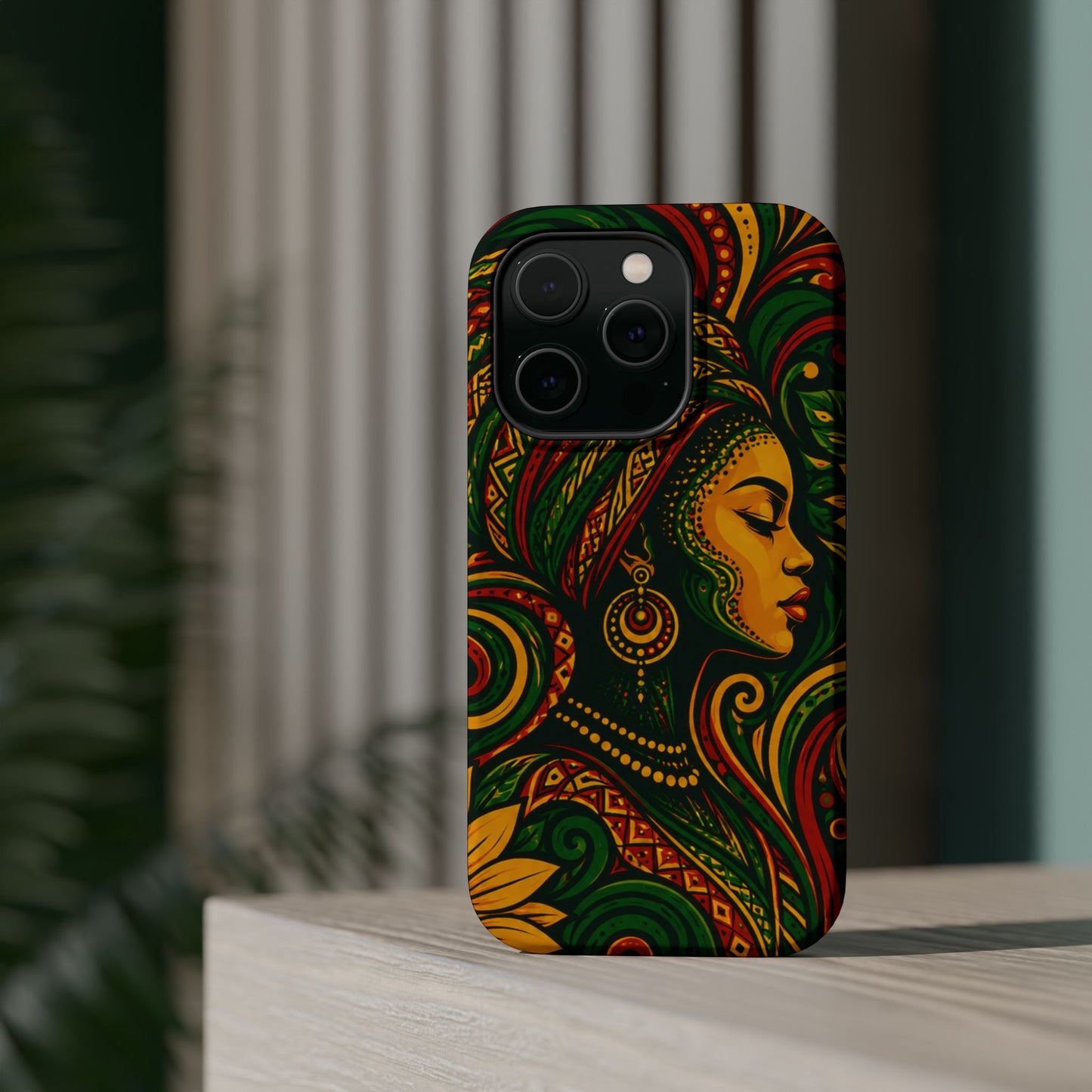 Afrocentric Rasta Woman Magnetic Impact-Resistant Phone Case