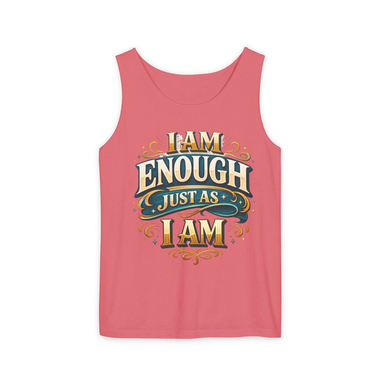I Am Enough Graphic Tank Top – Inspirational Self-Love Motivational Design
