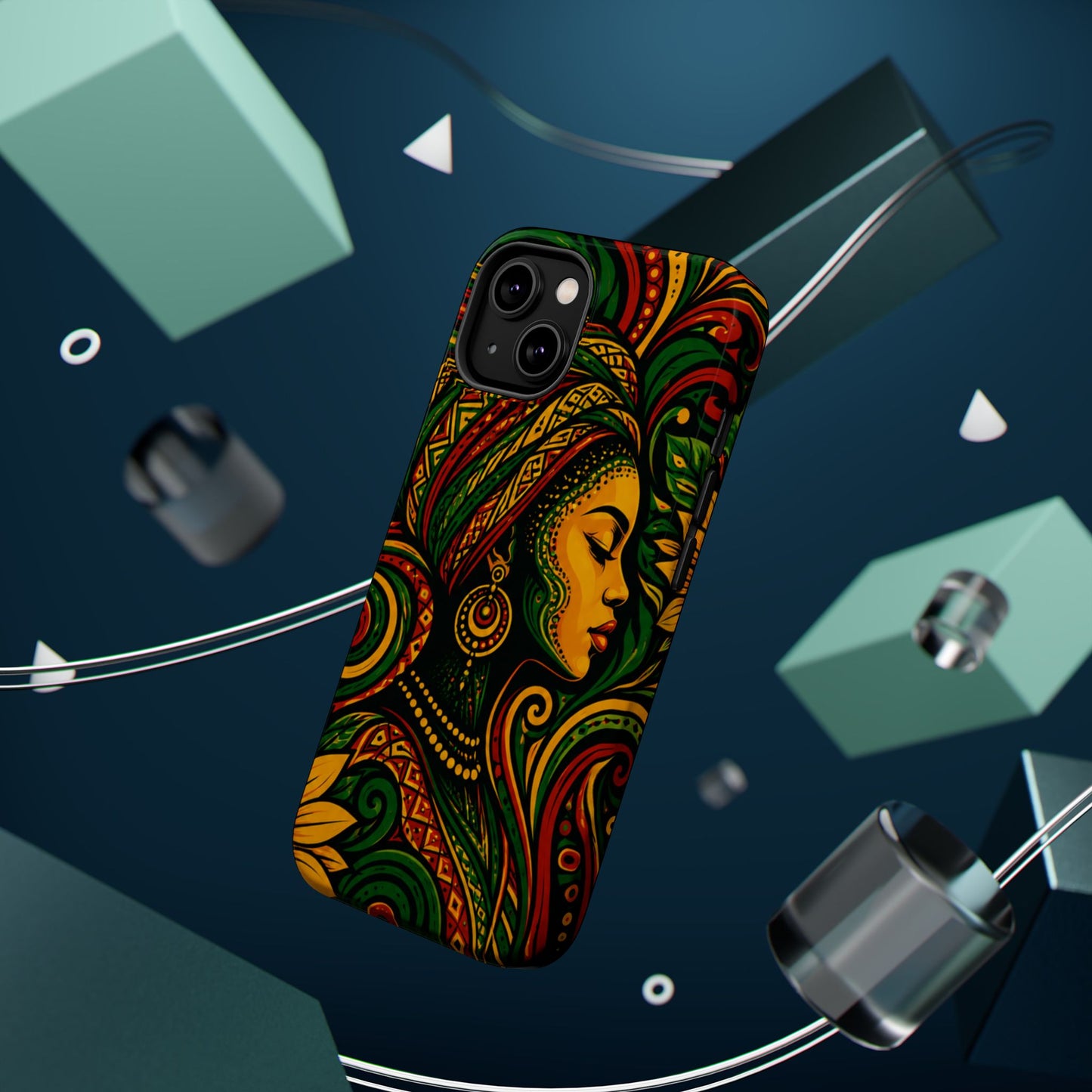 Afrocentric Rasta Woman Magnetic Impact-Resistant Phone Case