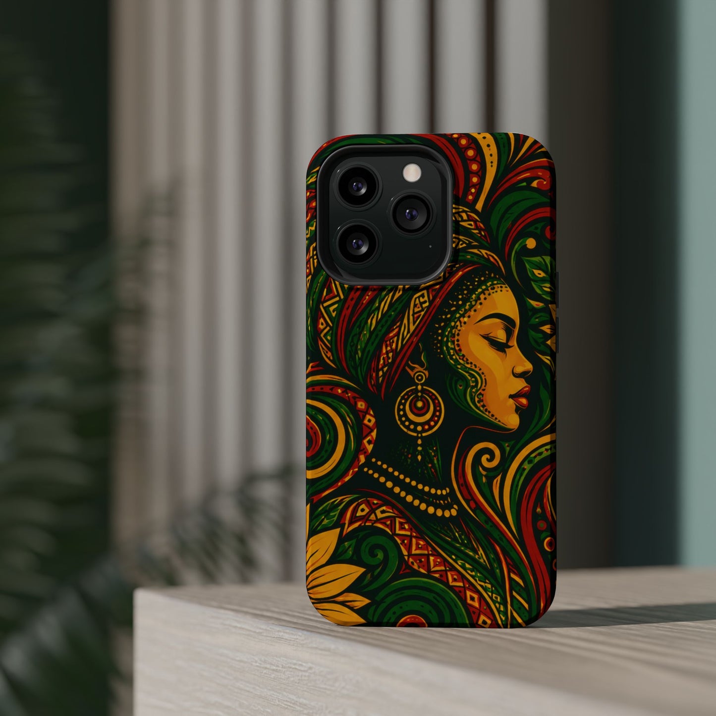 Afrocentric Rasta Woman Magnetic Impact-Resistant Phone Case