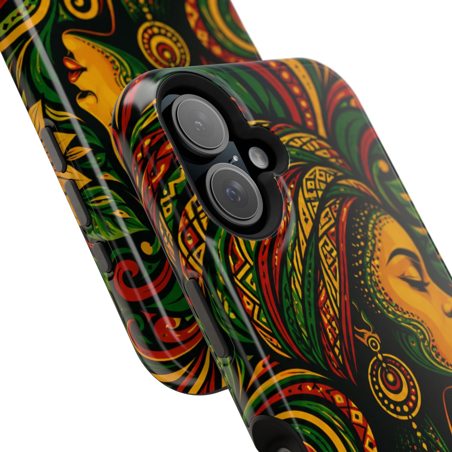 Afrocentric Rasta Woman Magnetic Impact-Resistant Phone Case