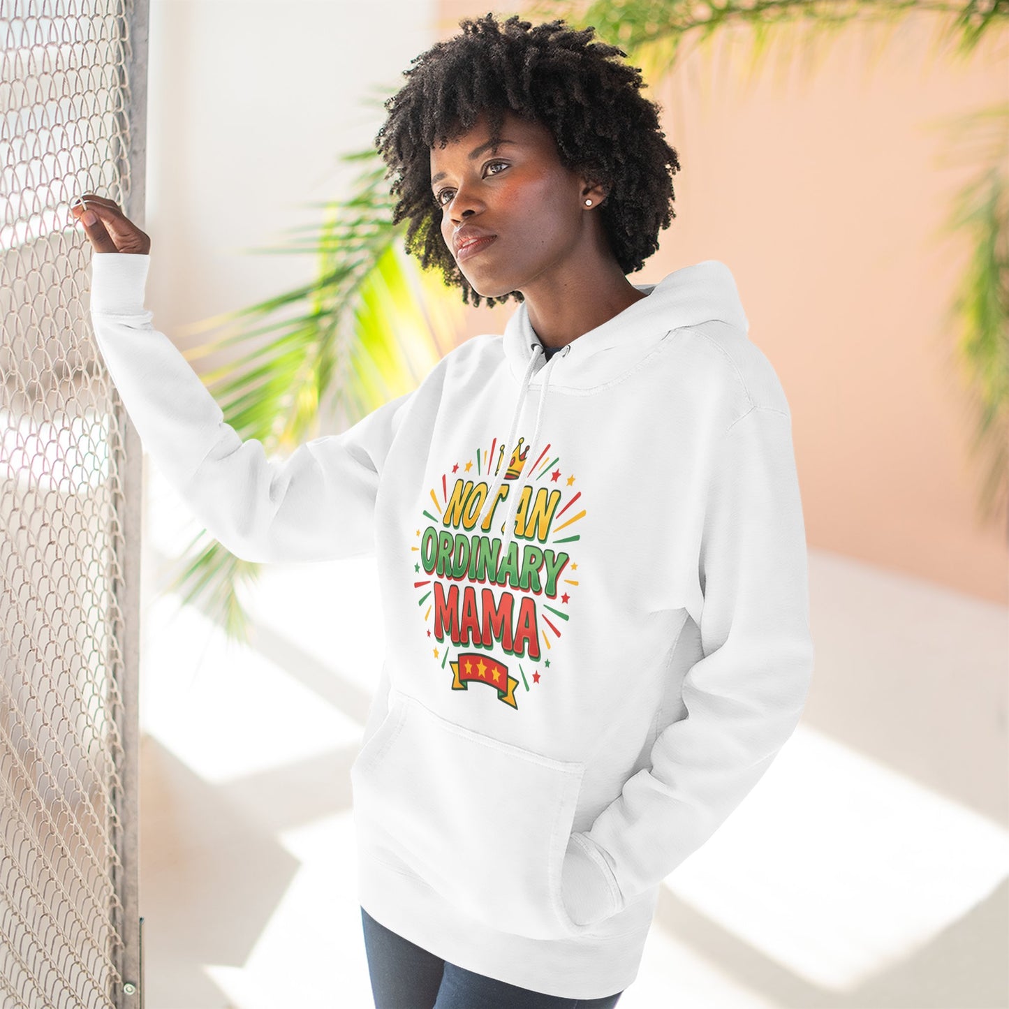 Not An Ordinary Mama Hoodie — Three-Panel Fleece Mother's Day Pullover