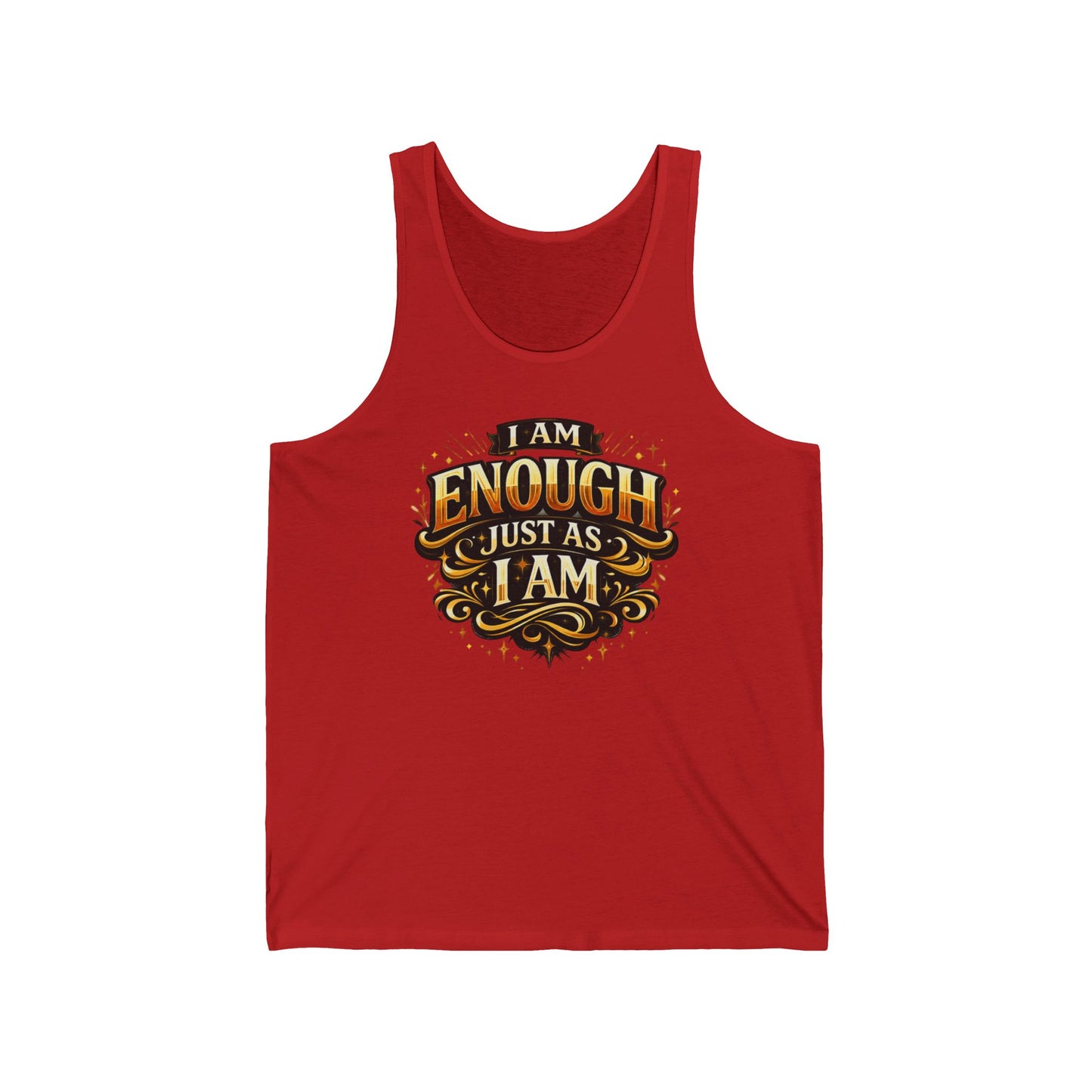 I Am Enough Just As I Am Tank — Affirmation Sleeveless Top