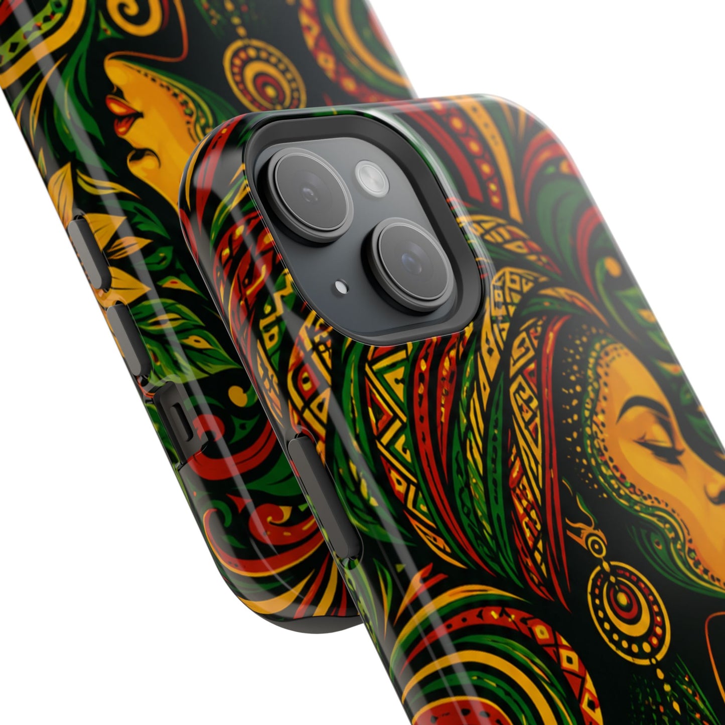 Afrocentric Rasta Woman Magnetic Impact-Resistant Phone Case