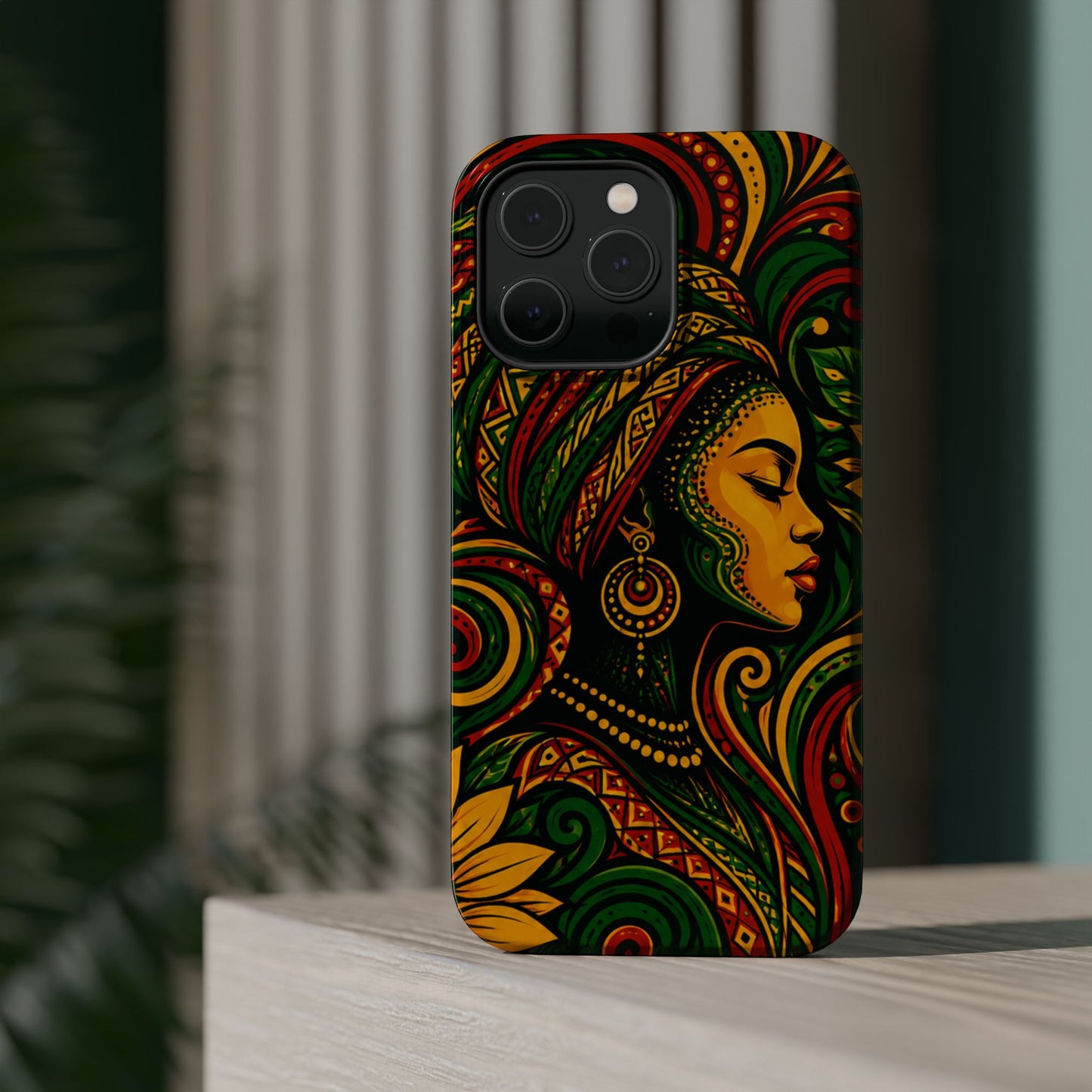 Afrocentric Rasta Woman Magnetic Impact-Resistant Phone Case
