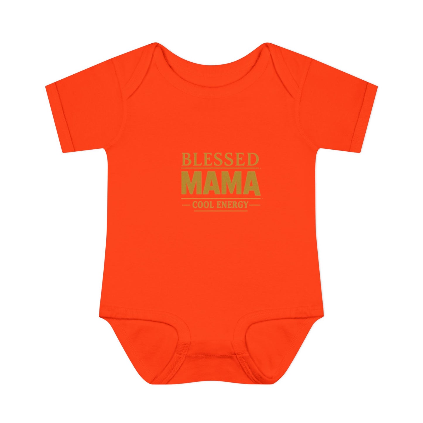 Blessed Mama Infant Rib Bodysuit — "Blessed Mama Cool Energy" Baby Onesie