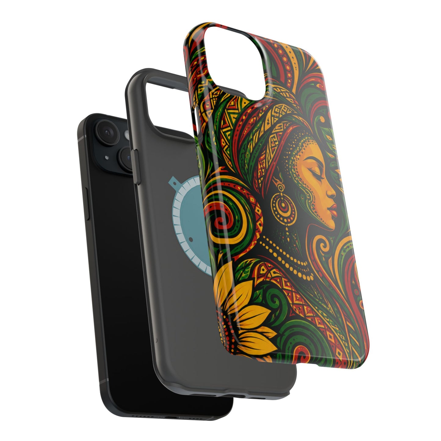 Afrocentric Rasta Woman Magnetic Impact-Resistant Phone Case