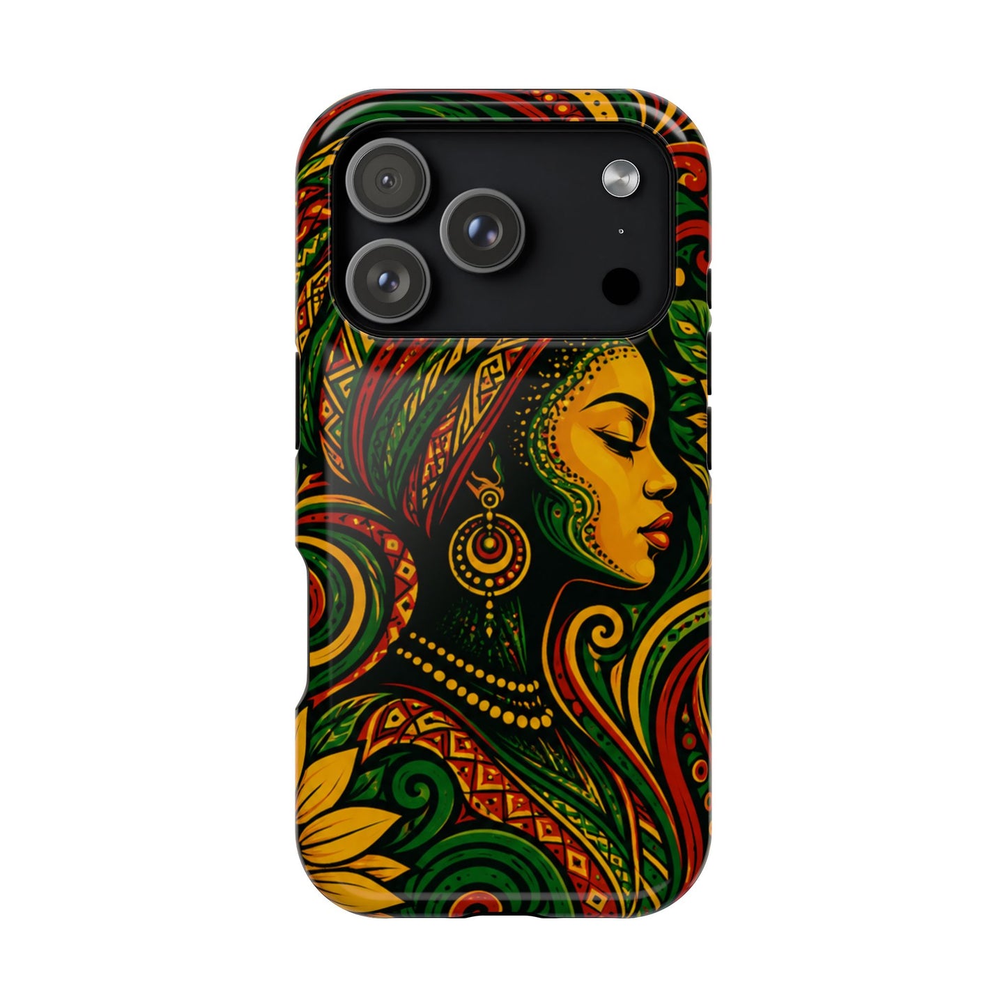 Afrocentric Rasta Woman Magnetic Impact-Resistant Phone Case