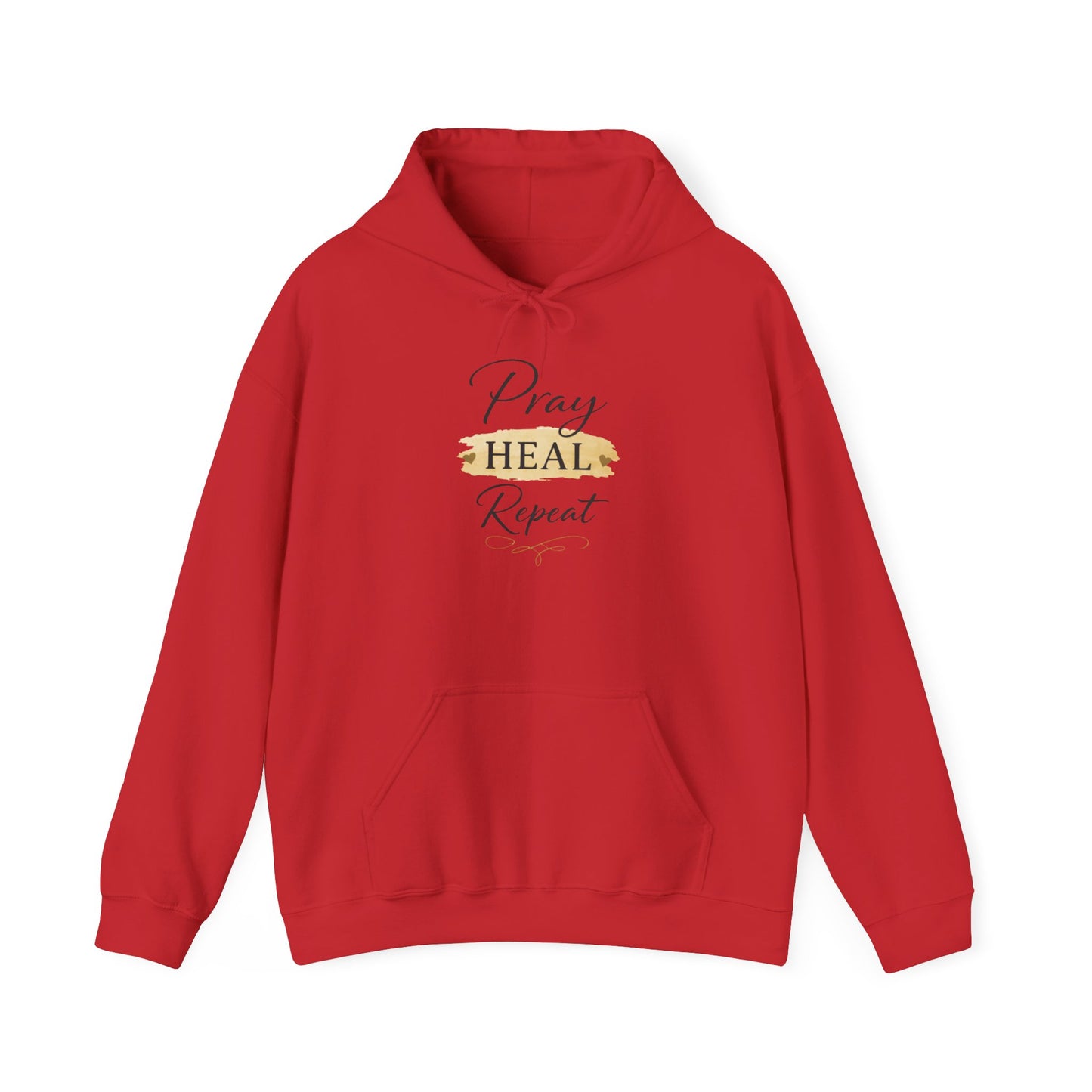 Pray Heal Repeat Hoodie — Inspirational Christian Sweatshirt