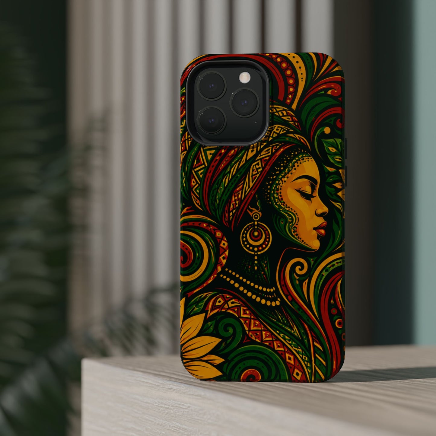 Afrocentric Rasta Woman Magnetic Impact-Resistant Phone Case