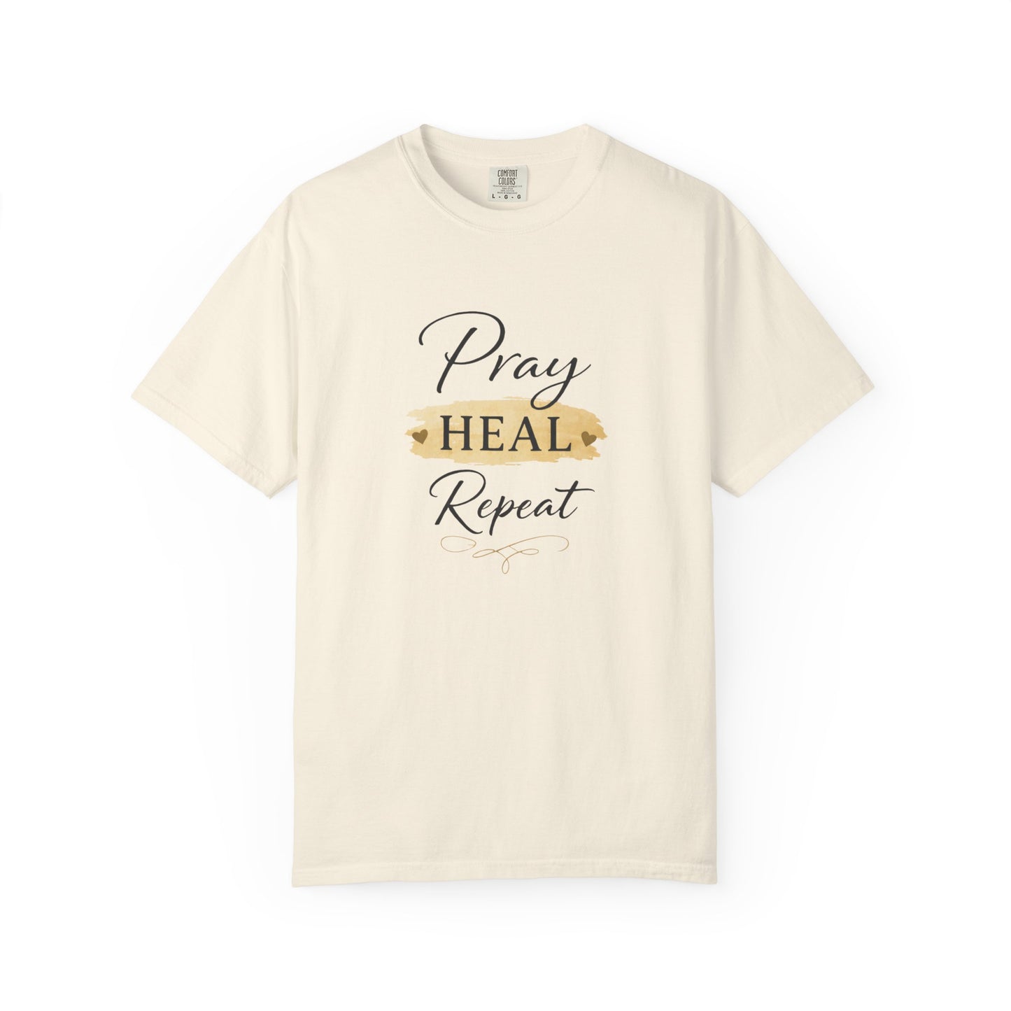 Pray Heal Repeat T-Shirt — Inspirational Faith Tee