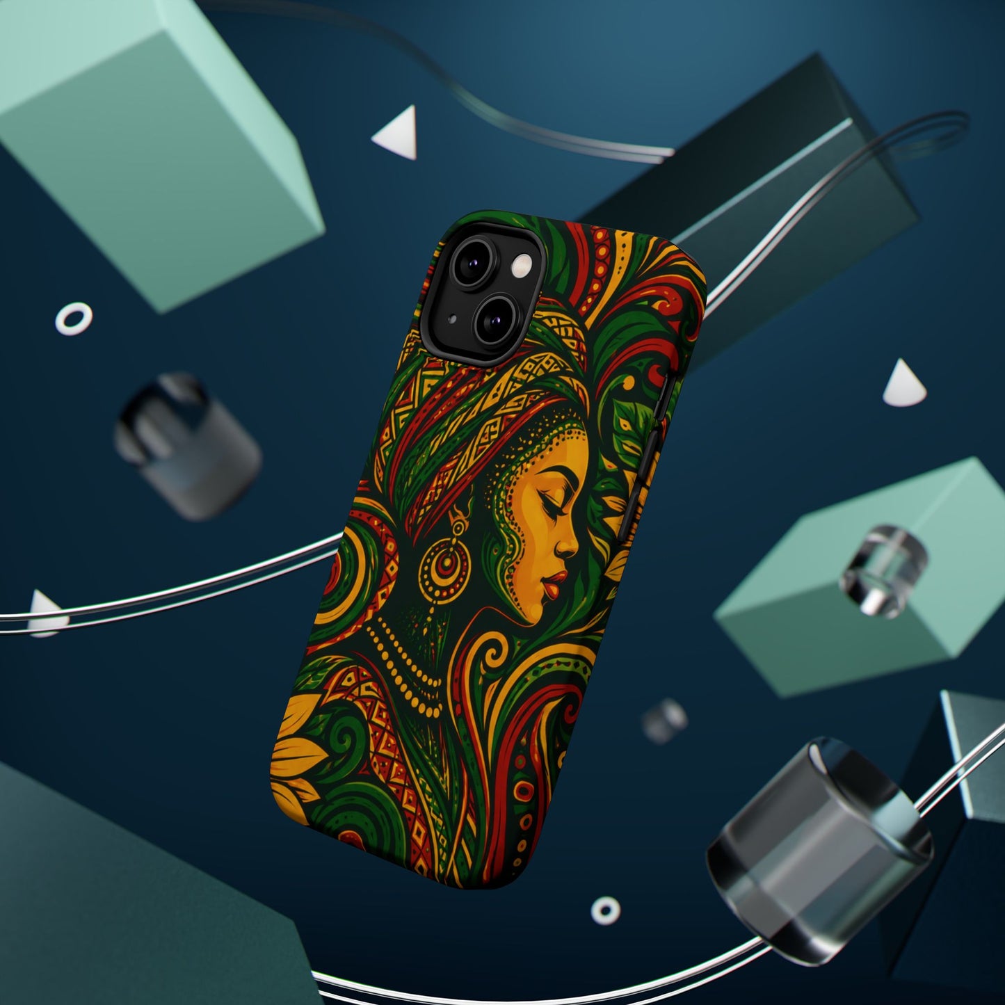 Afrocentric Rasta Woman Magnetic Impact-Resistant Phone Case