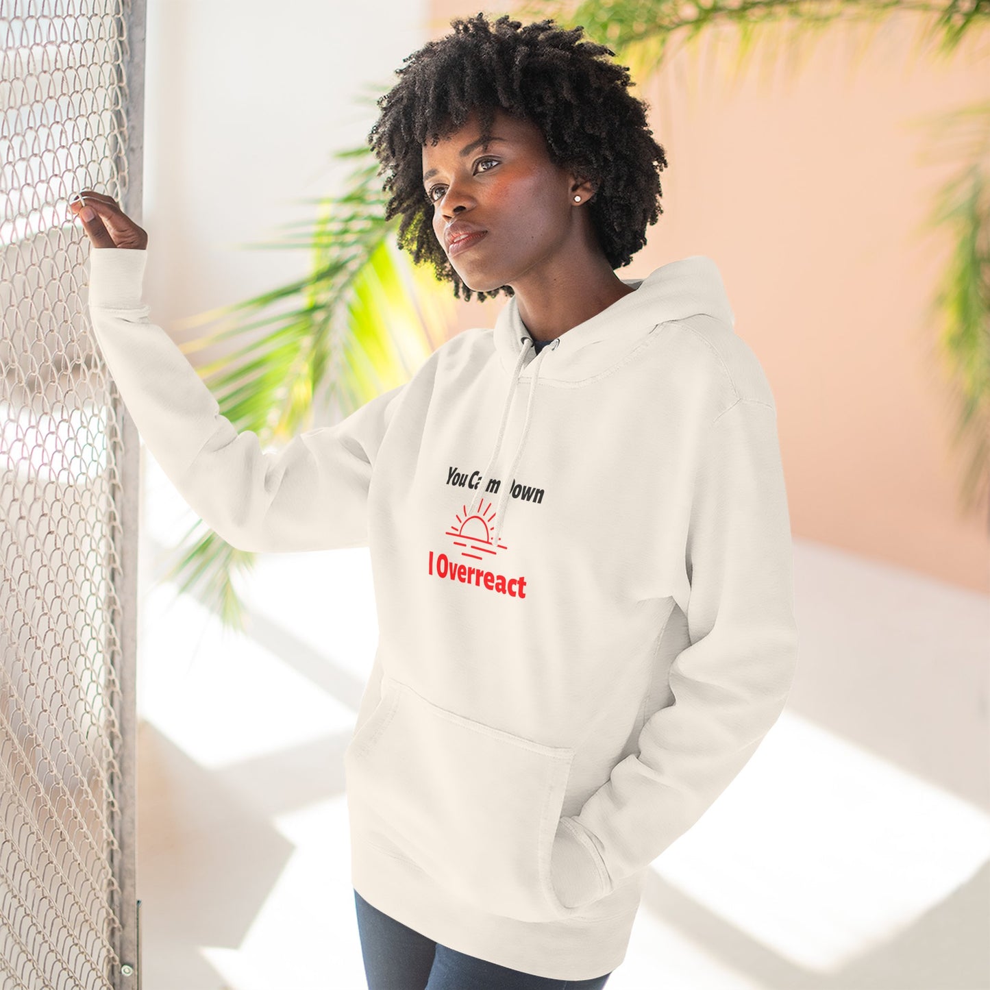 Three-Panel Fleece Hoodie