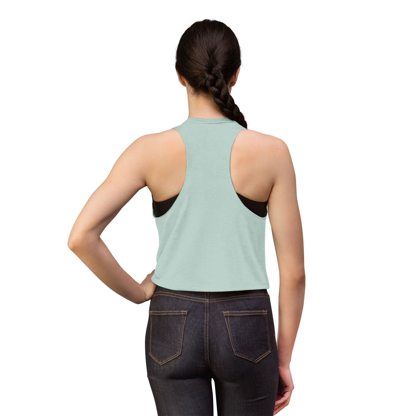 Damen Crop Top — „Kinder großzuziehen ist schwer, aber ich mach’s trotzdem“ Mama Humor