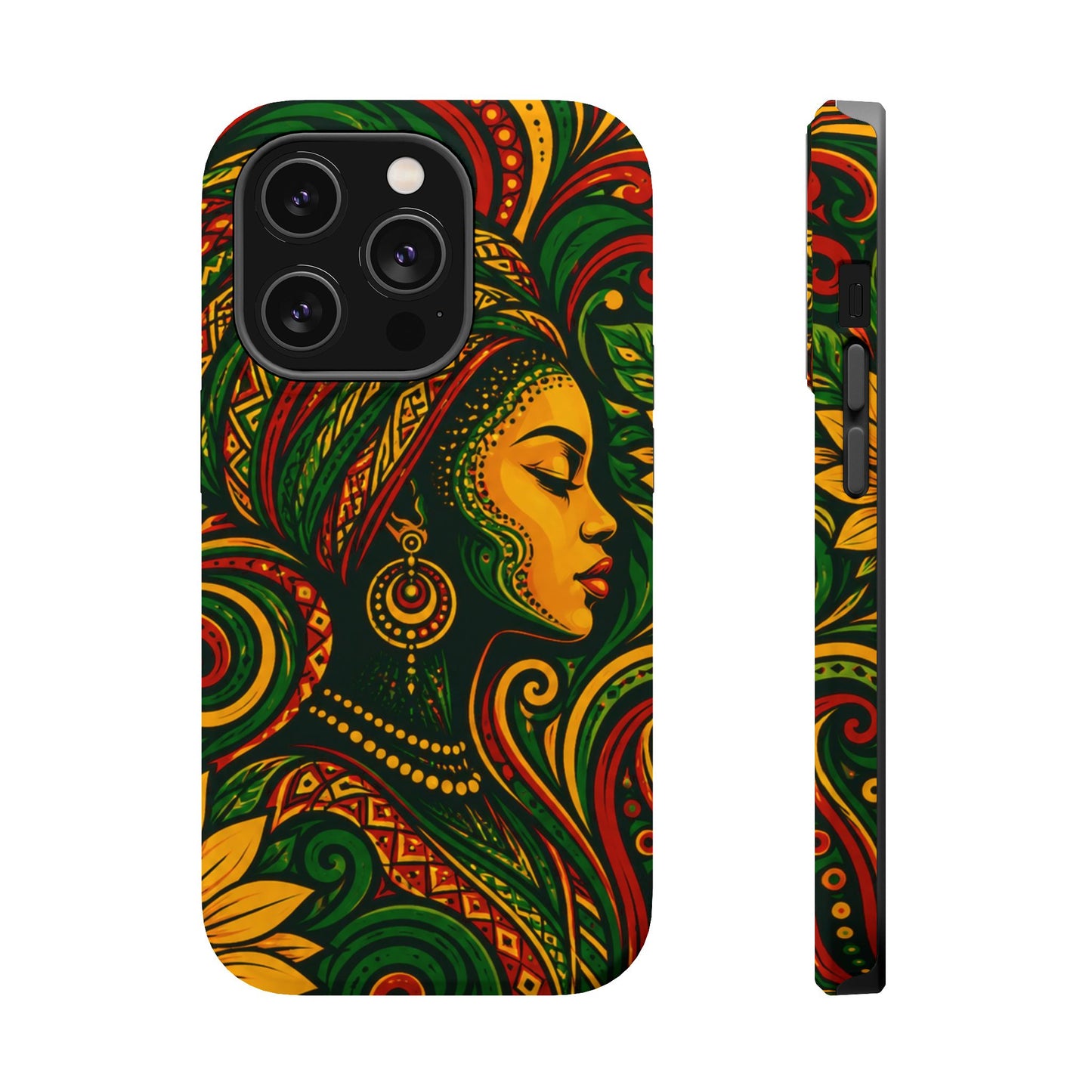 Afrocentric Rasta Woman Magnetic Impact-Resistant Phone Case