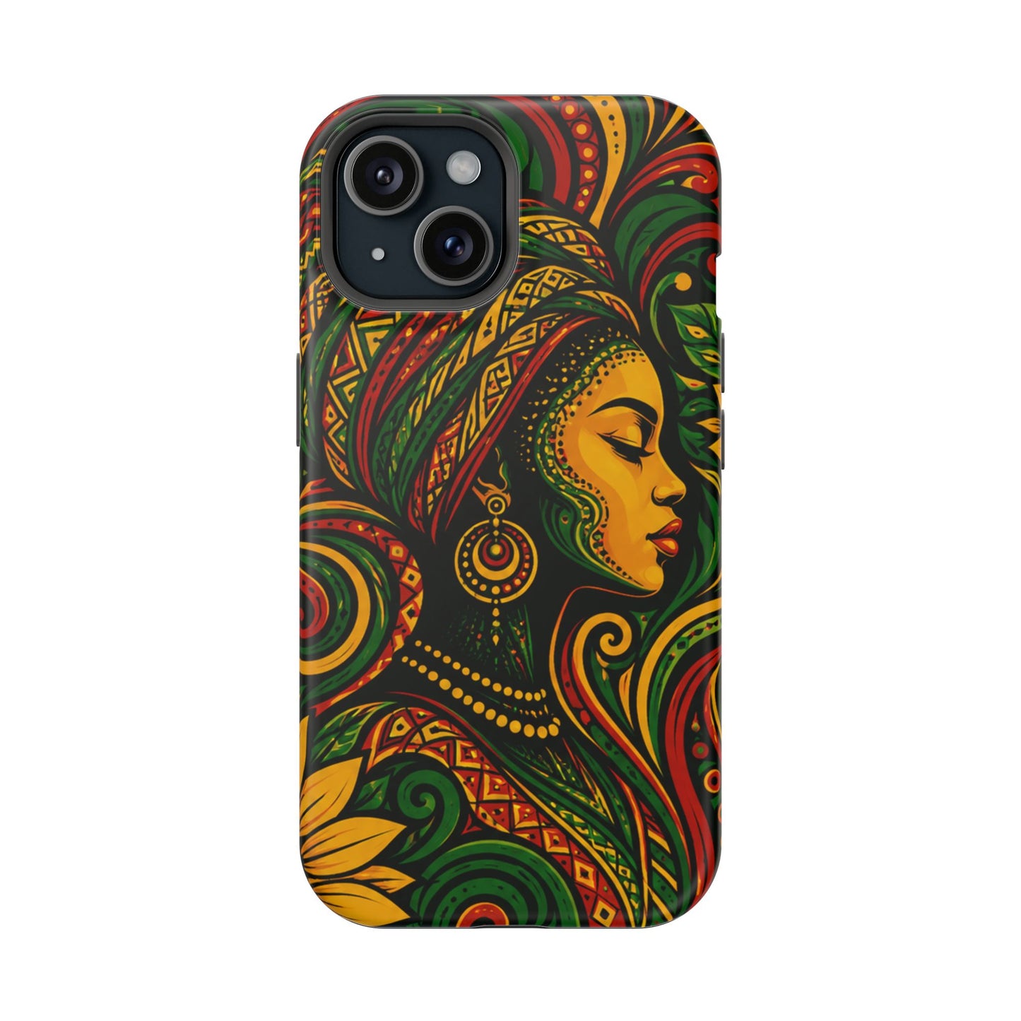Afrocentric Rasta Woman Magnetic Impact-Resistant Phone Case