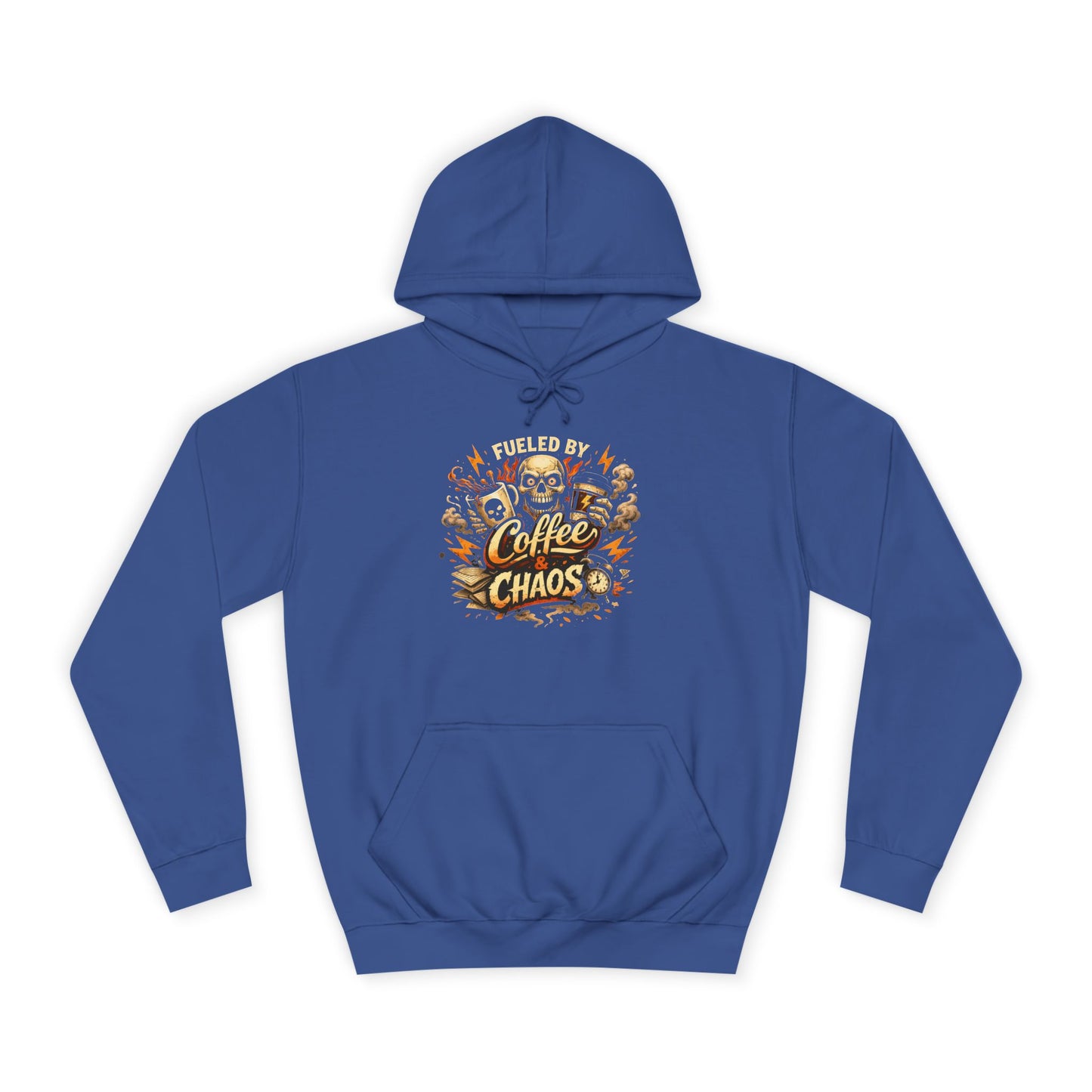 Fueled by Coffee and Chaos Hoodie – College Student Hoodie mit Grafik
