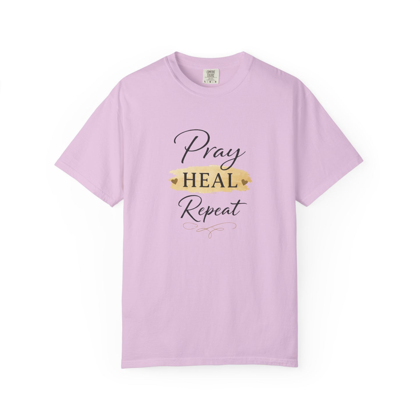 Pray Heal Repeat T-Shirt — Inspirational Faith Tee